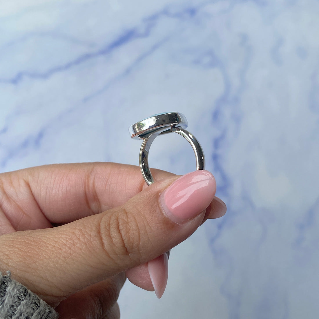 Larimar Adjustable Ring-(LAR-R-1061.)