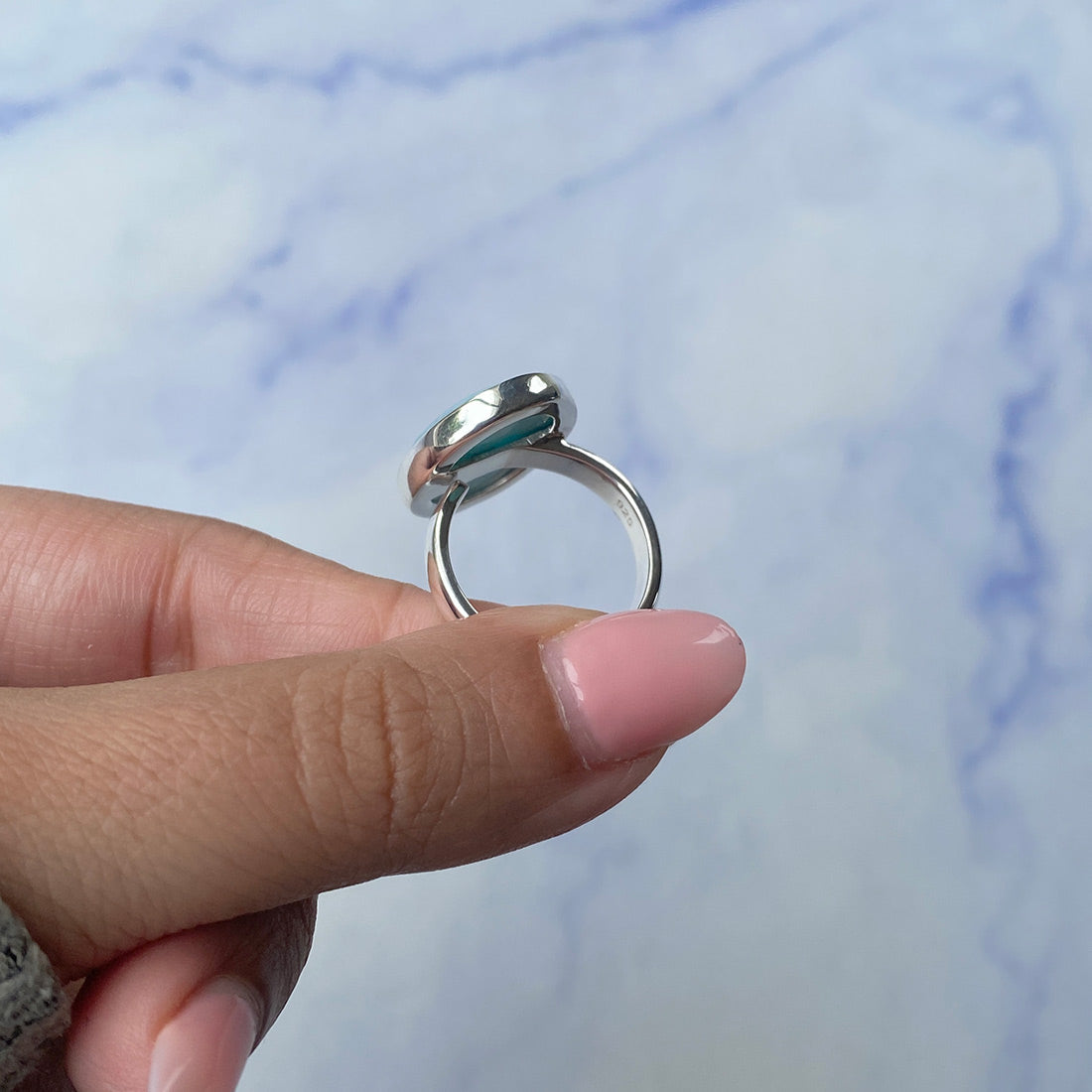 Larimar Adjustable Ring-(LAR-R-1072.)