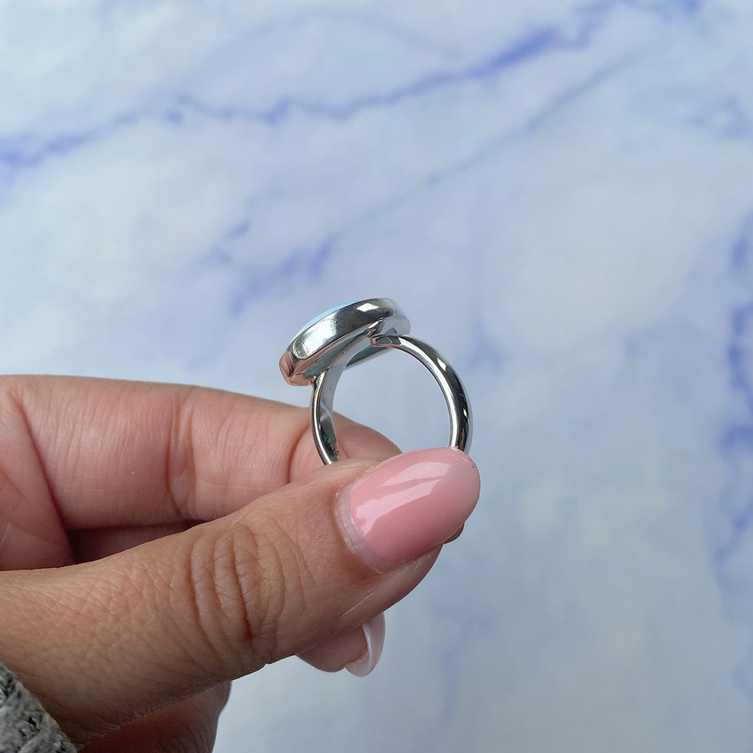 Larimar Adjustable Ring-(LAR-R-1073.)