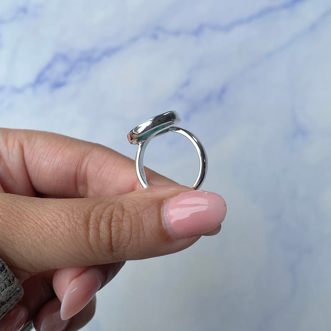 Larimar Adjustable Ring-(LAR-R-1074.)