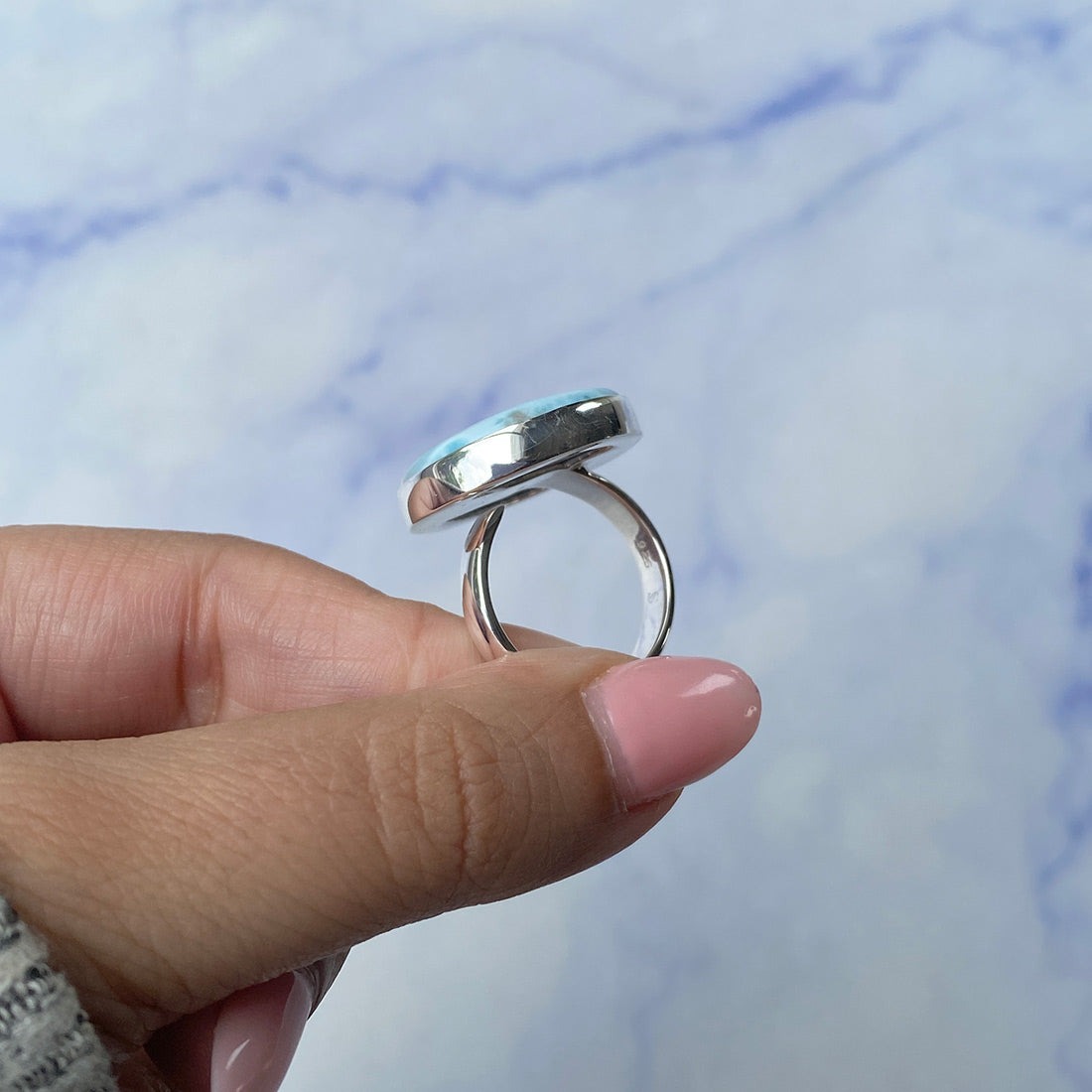 Larimar Adjustable Ring-(LAR-R-1079.)