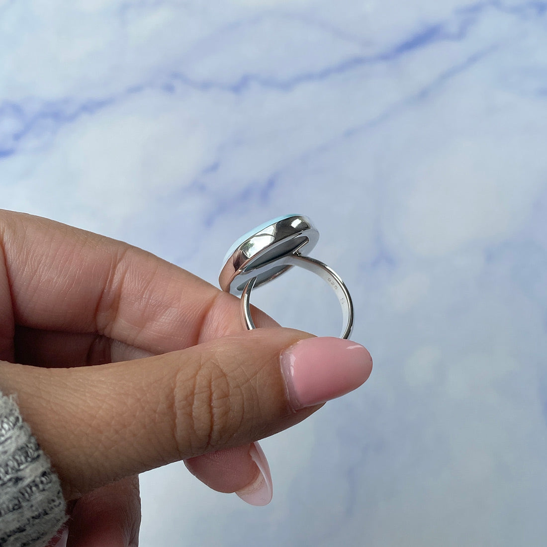 Larimar Adjustable Ring-(LAR-R-1081.)