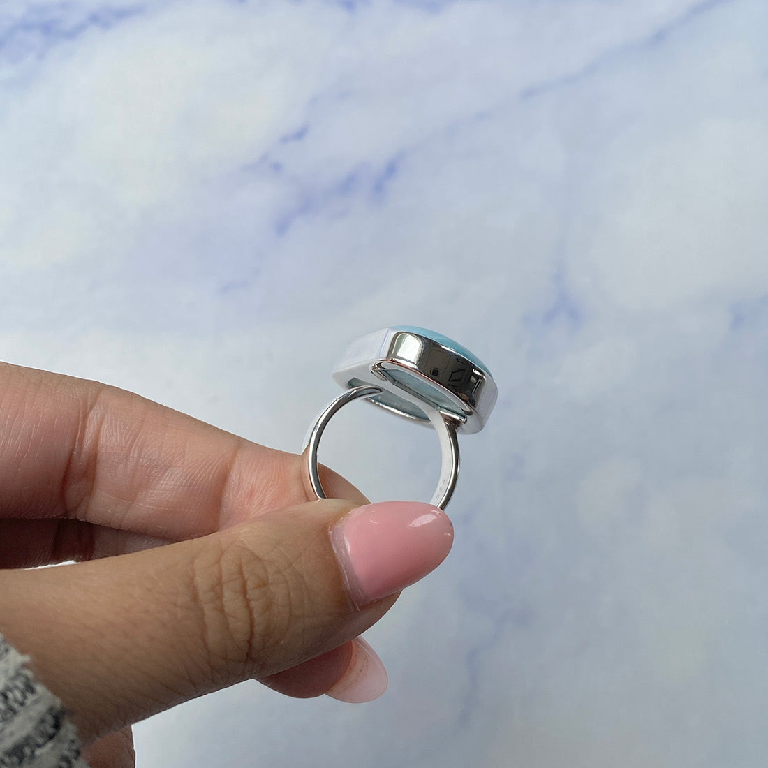 Larimar Adjustable Ring-(LAR-R-1089.)