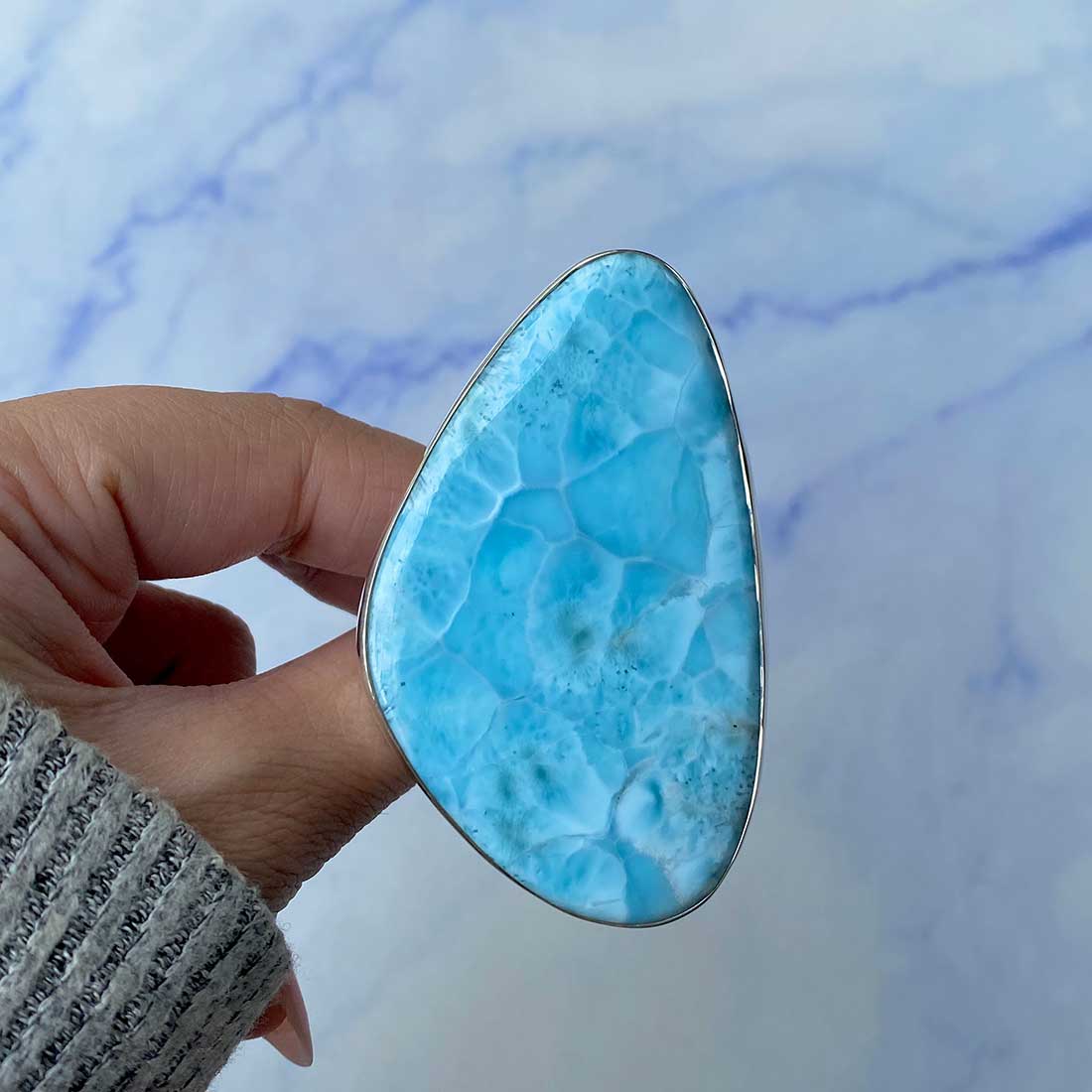Larimar Adjustable Ring-(LAR-R-1100.)