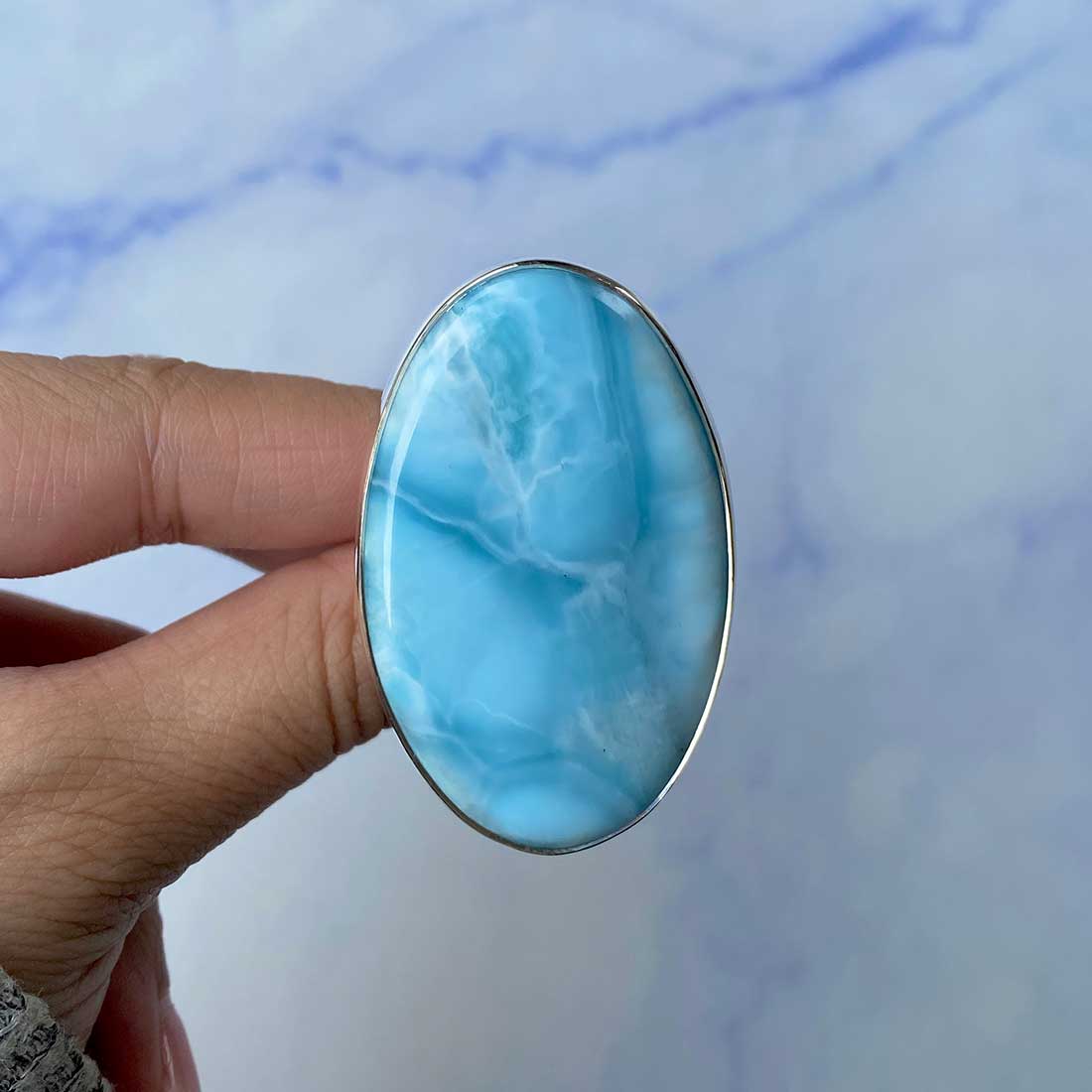 Larimar Adjustable Ring-(LAR-R-1103.)