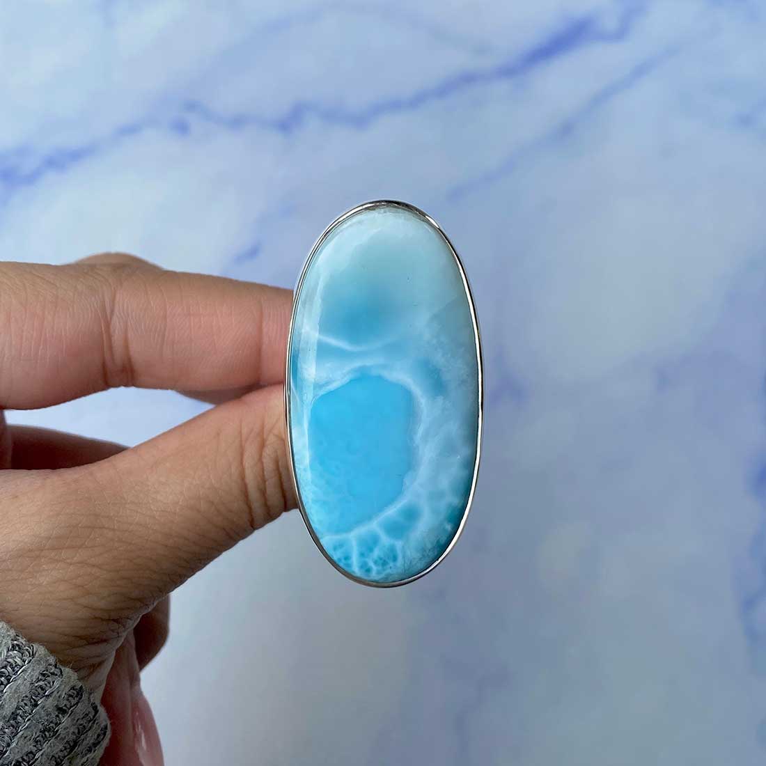 Larimar Adjustable Ring-(LAR-R-1104.)