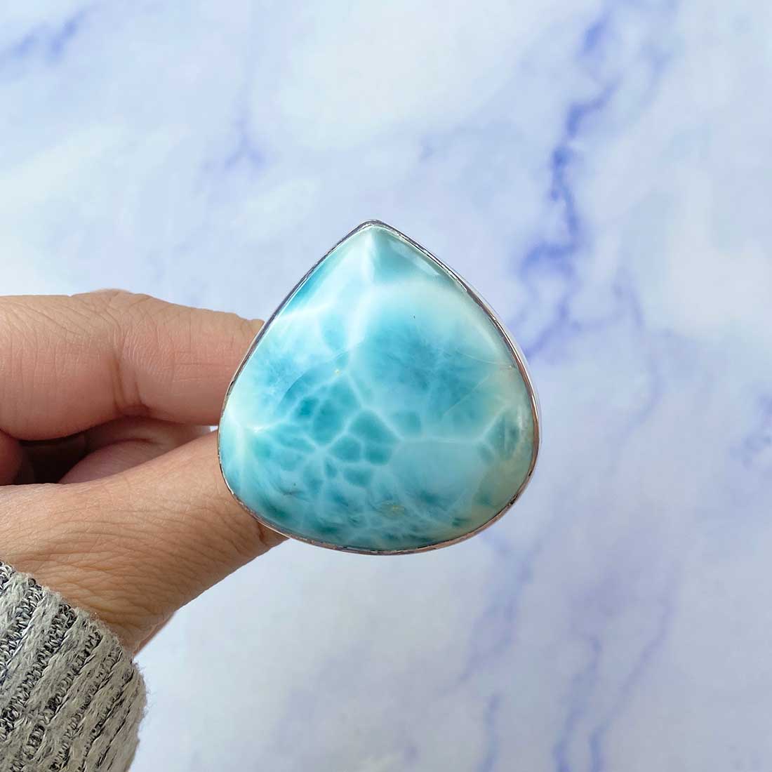 Larimar Adjustable Ring-(LAR-R-111.)
