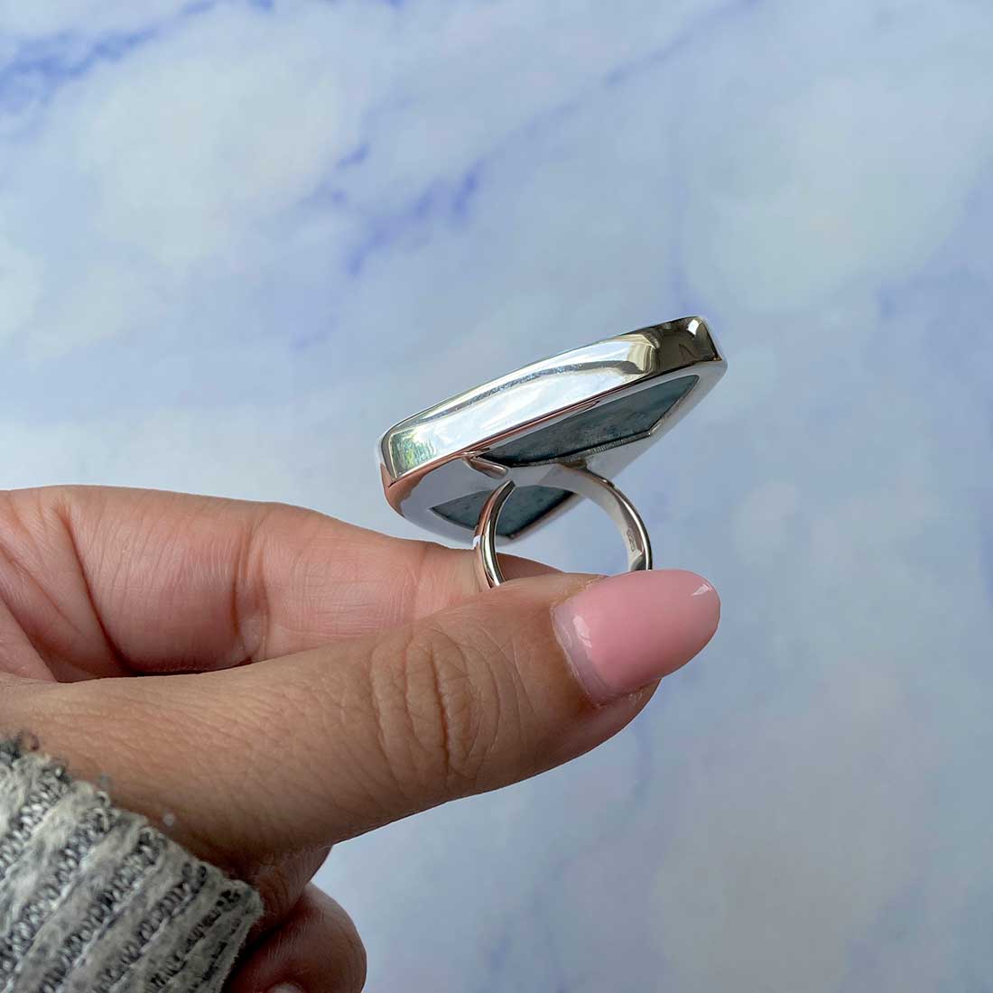 Larimar Adjustable Ring-(LAR-R-1111.)