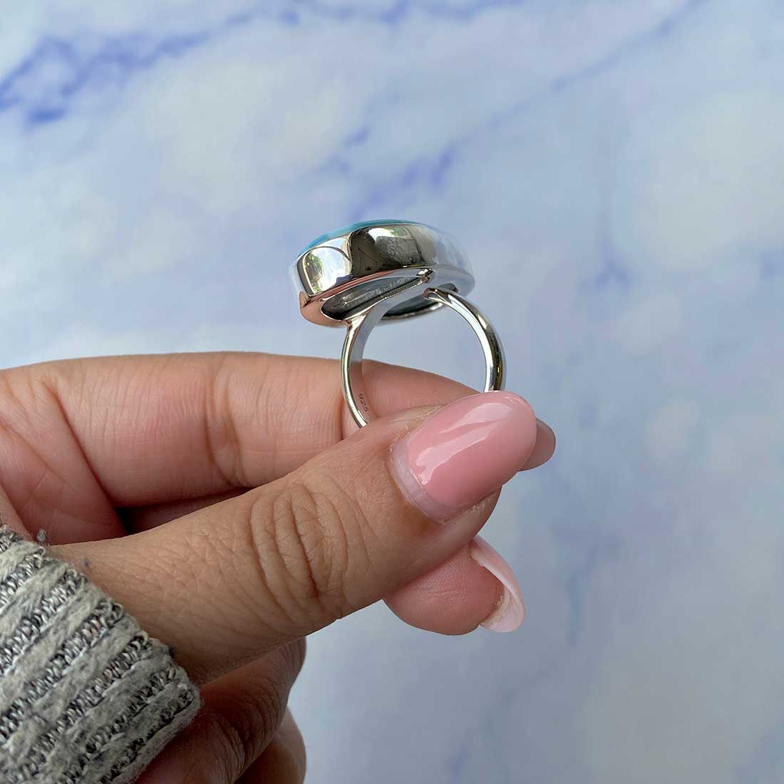 Larimar Adjustable Ring-(LAR-R-1115.)