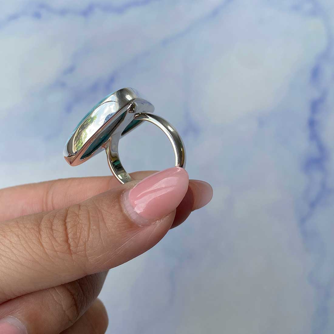 Larimar Adjustable Ring-(LAR-R-1116.)