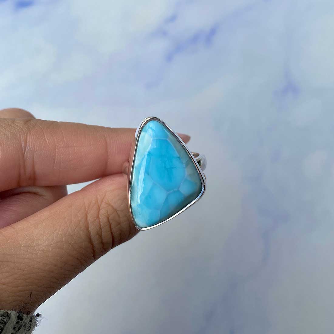 Larimar Adjustable Ring-(LAR-R-1122.)