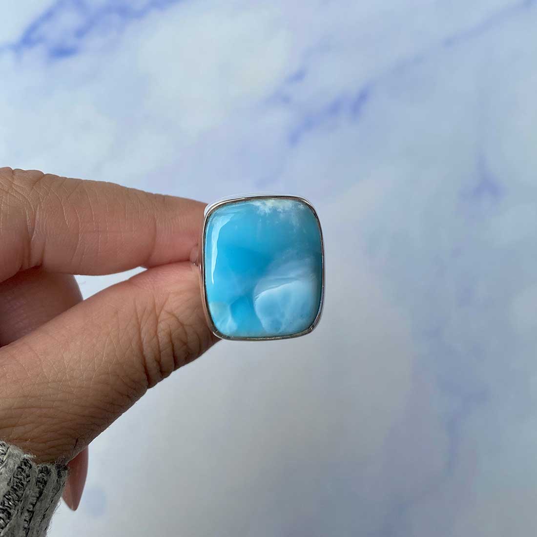 Larimar Adjustable Ring-(LAR-R-1123.)