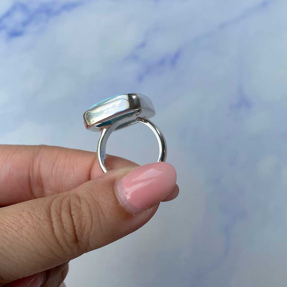 Larimar Adjustable Ring-(LAR-R-1123.)