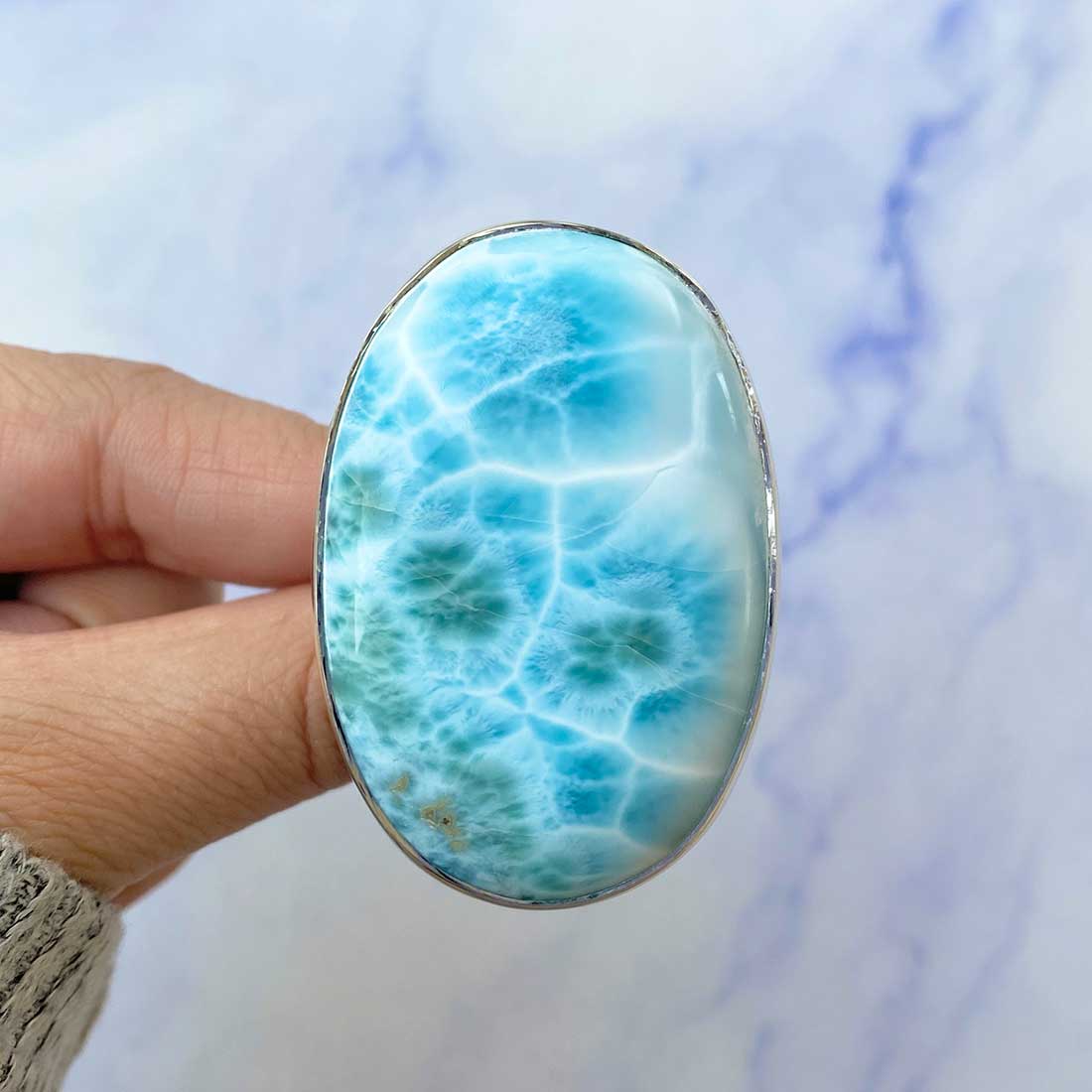 Larimar Adjustable Ring-(LAR-R-113.)