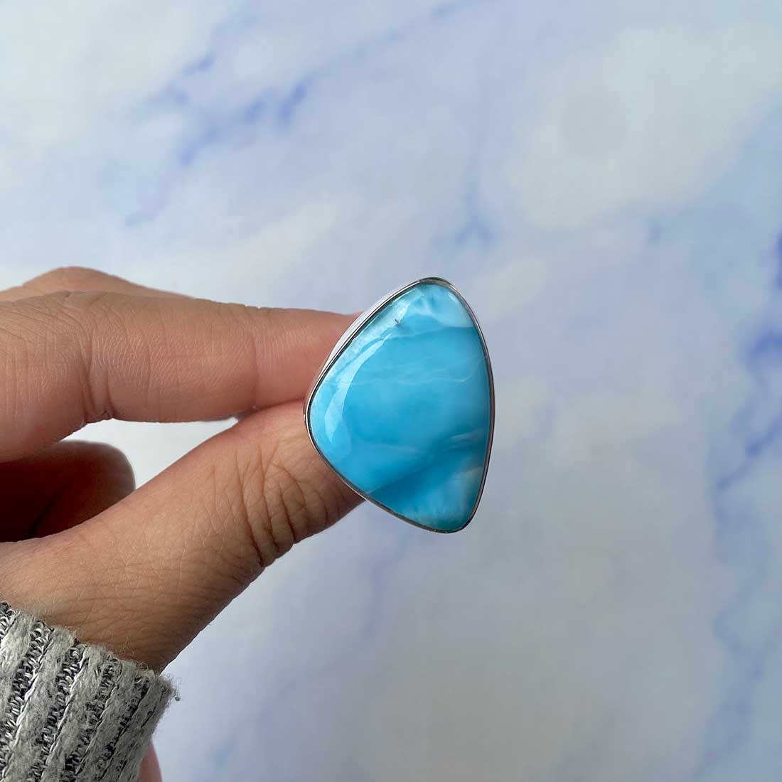 Larimar Adjustable Ring-(LAR-R-1137.)
