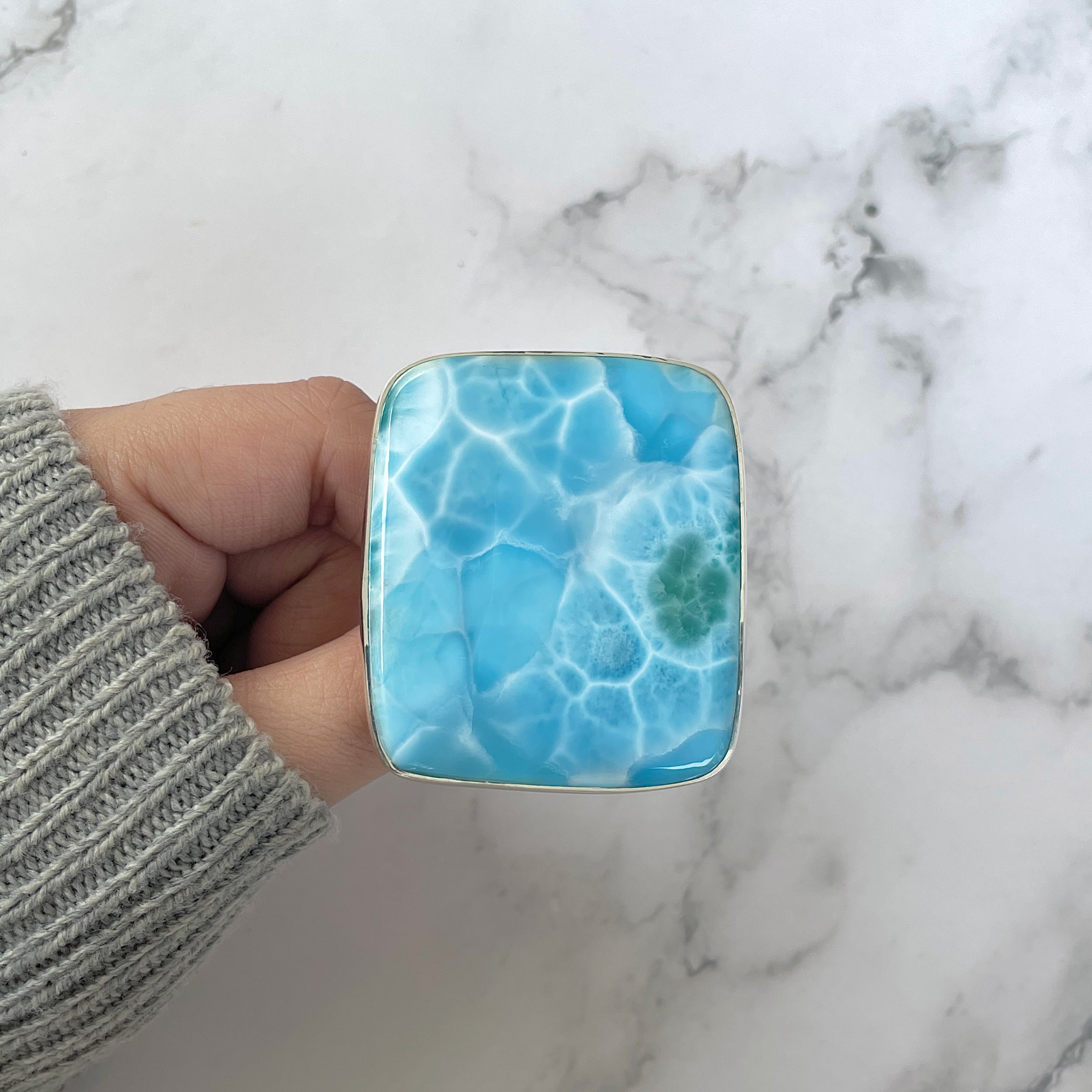 Larimar Adjustable Ring-(LAR-R-1147.)