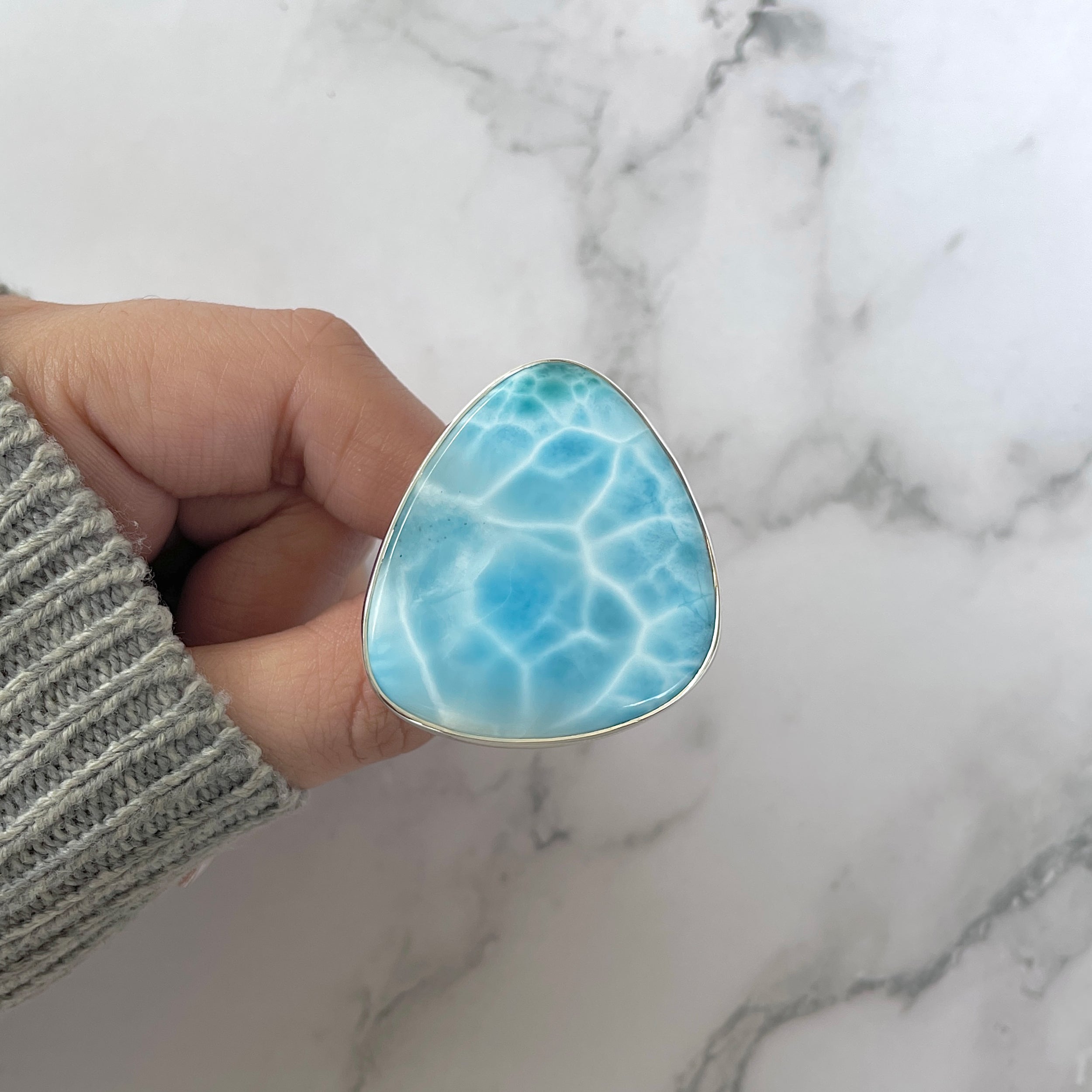 Larimar Adjustable Ring-(LAR-R-1151.)