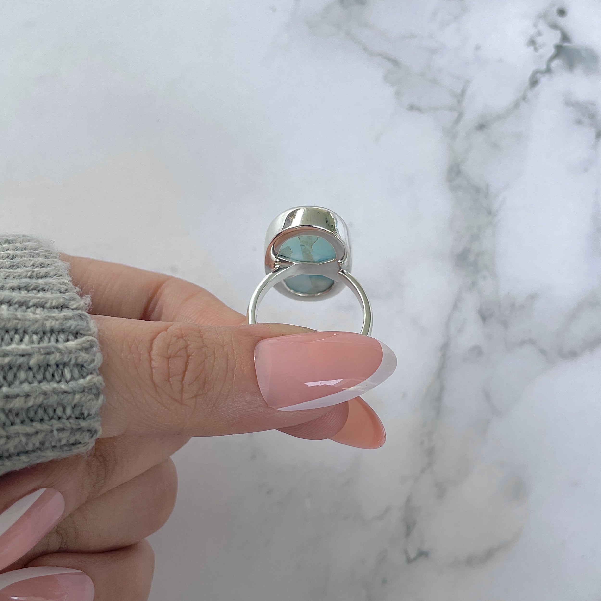 Larimar Adjustable Ring-(LAR-R-1158.)