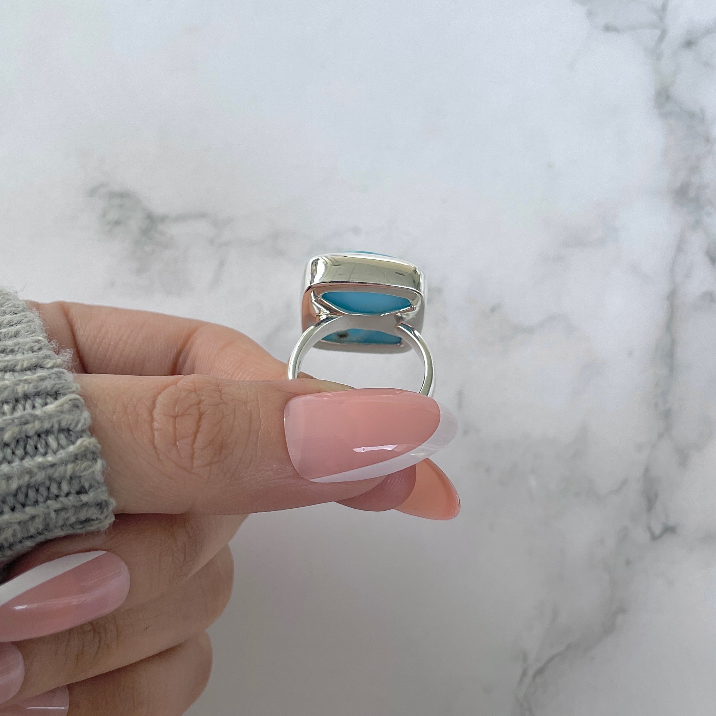 Larimar Adjustable Ring-(LAR-R-1162.)