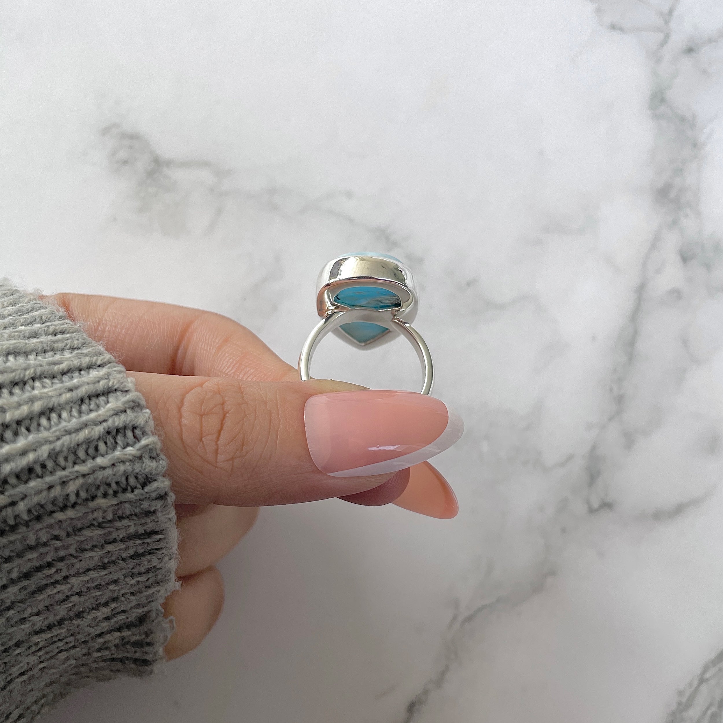 Larimar Adjustable Ring-(LAR-R-1223.)