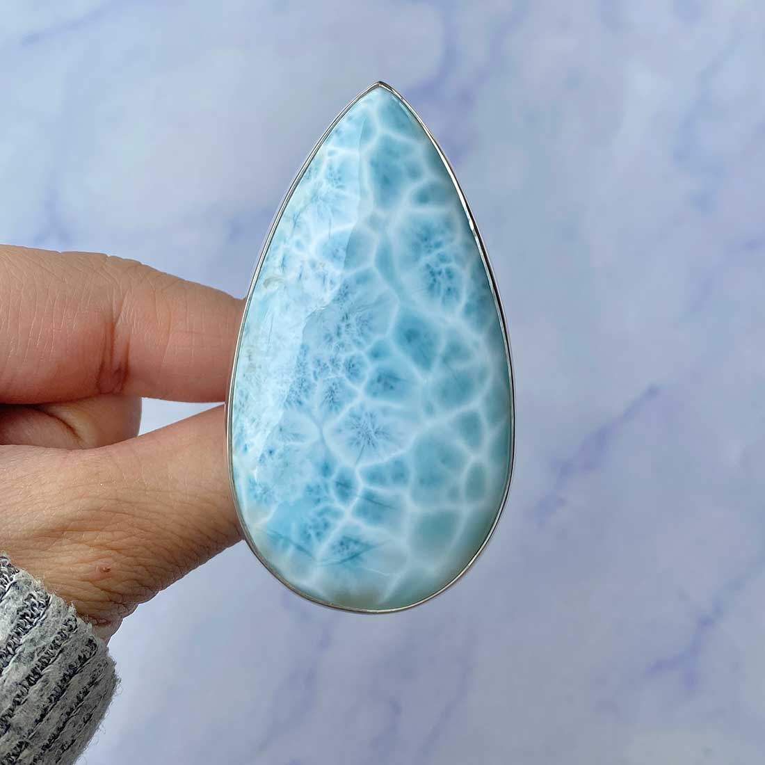 Larimar Adjustable Ring-(LAR-R-123.)