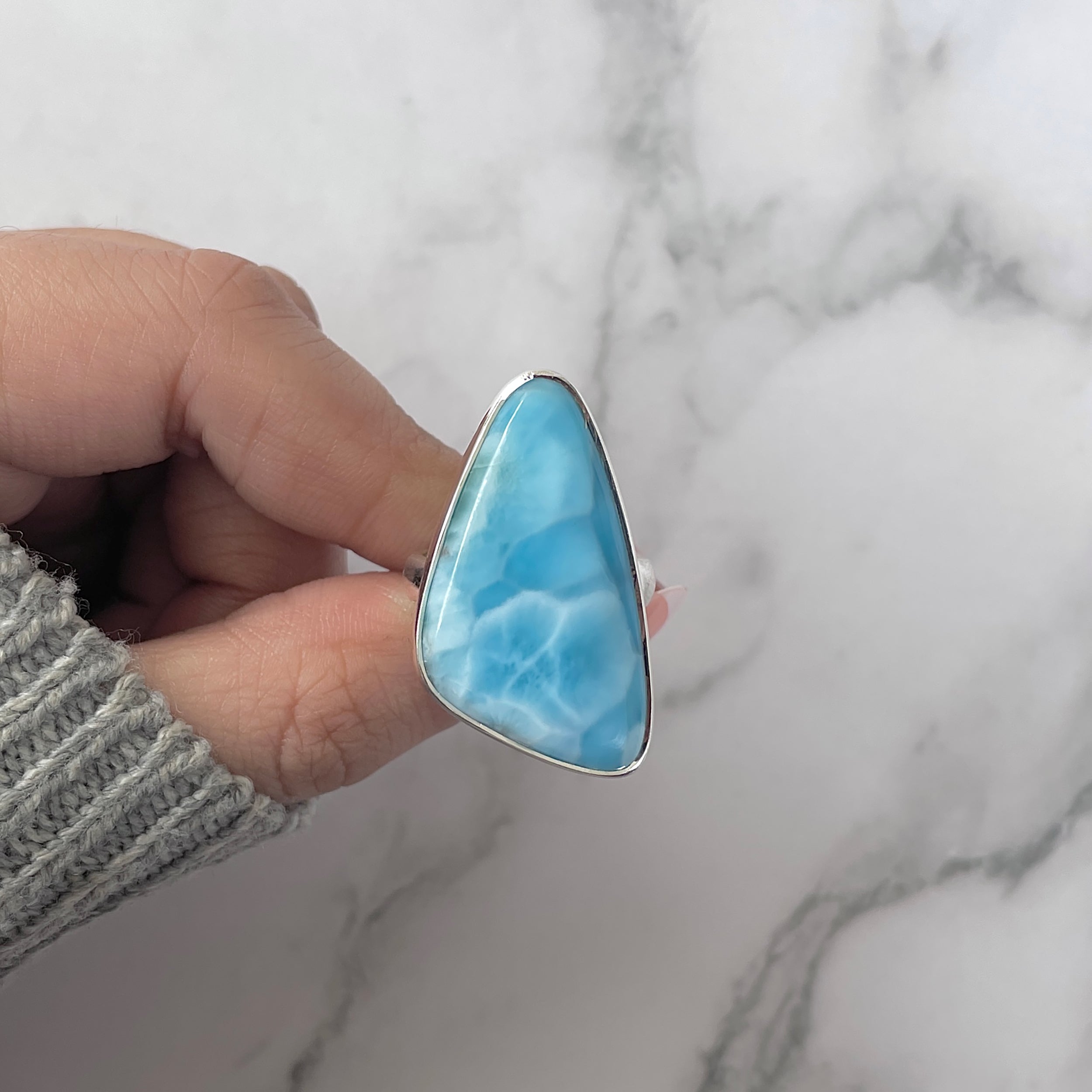 Larimar Adjustable Ring-(LAR-R-1232.)