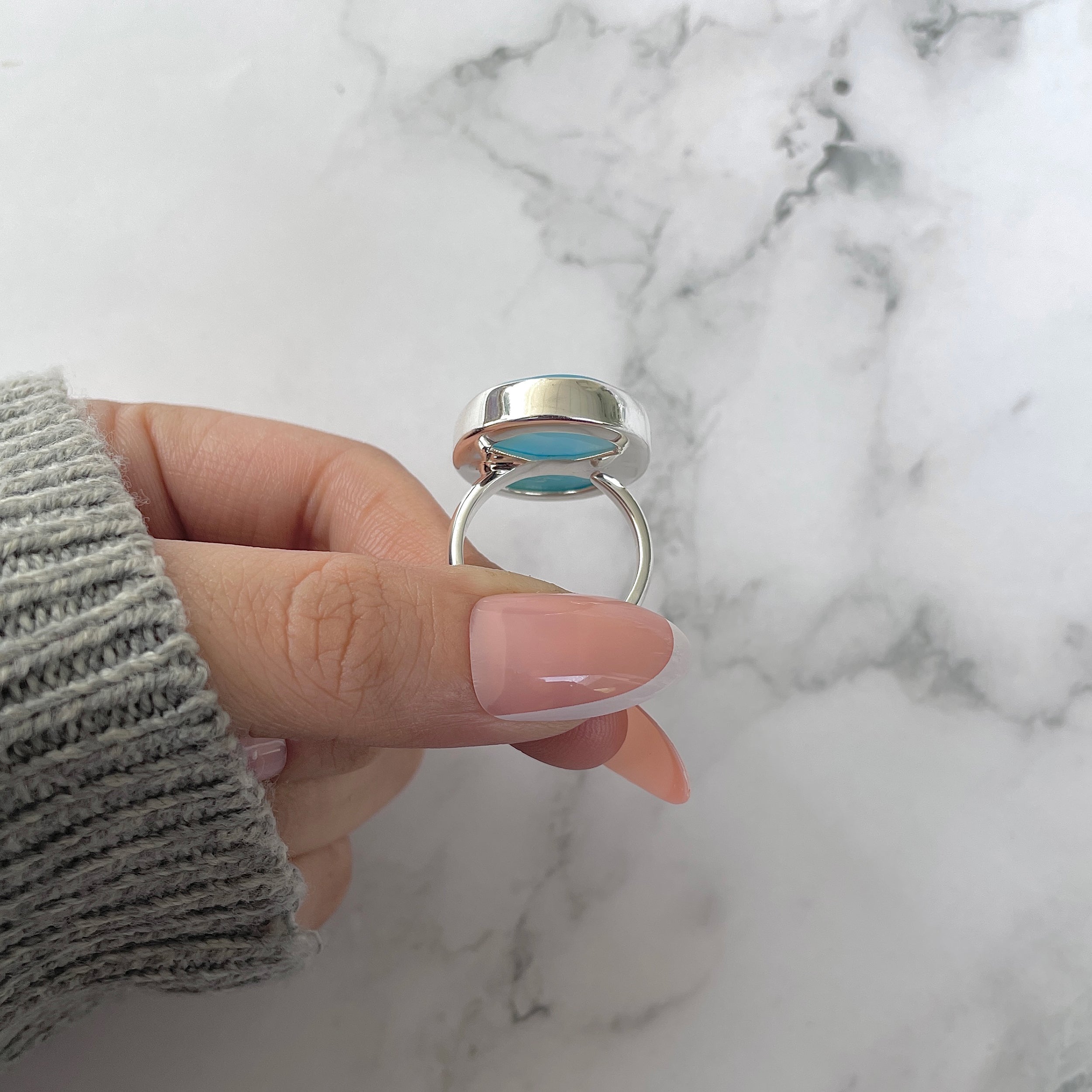 Larimar Adjustable Ring-(LAR-R-1237.)