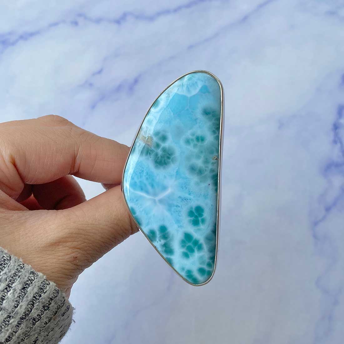 Larimar Adjustable Ring-(LAR-R-124.)