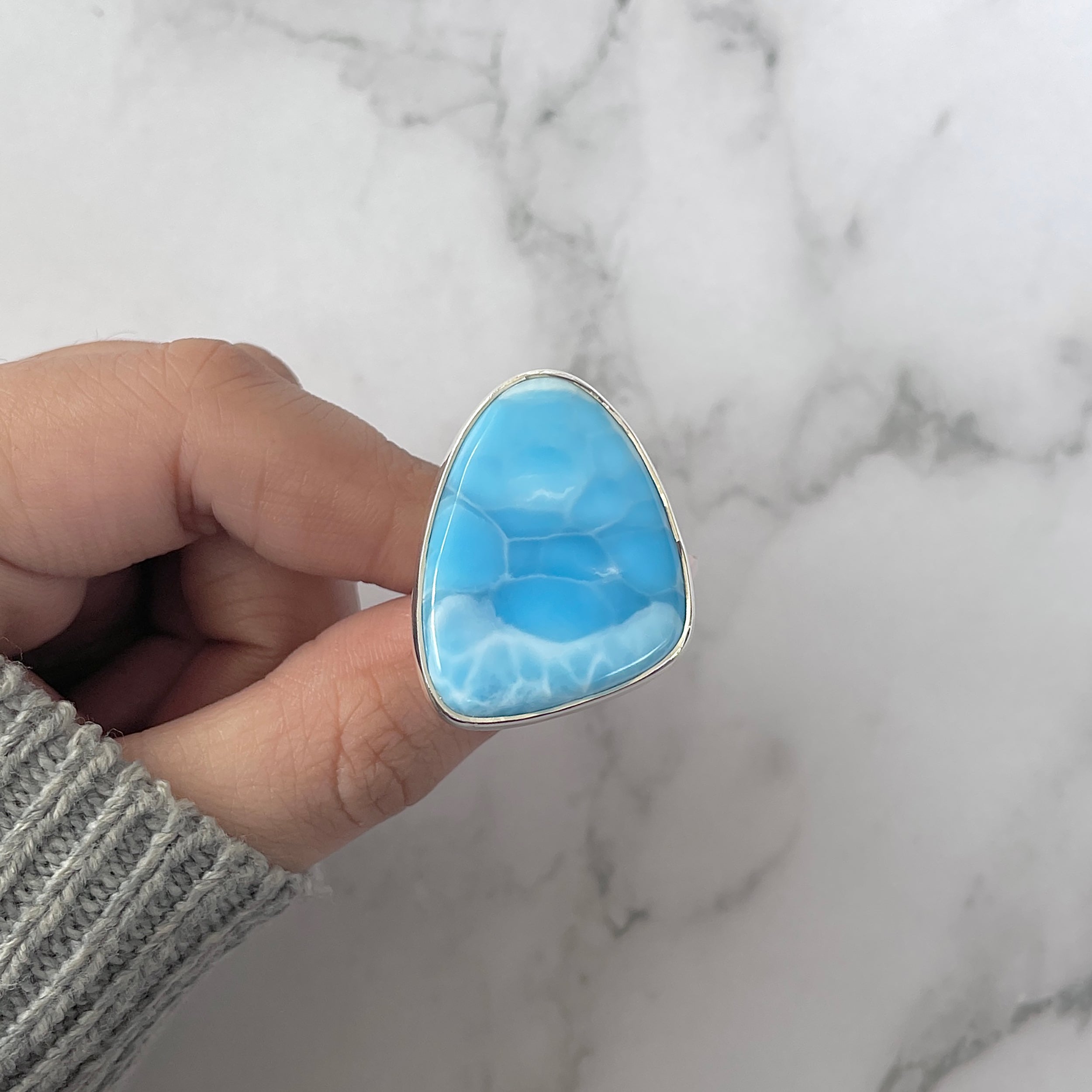 Larimar Adjustable Ring-(LAR-R-1240.)