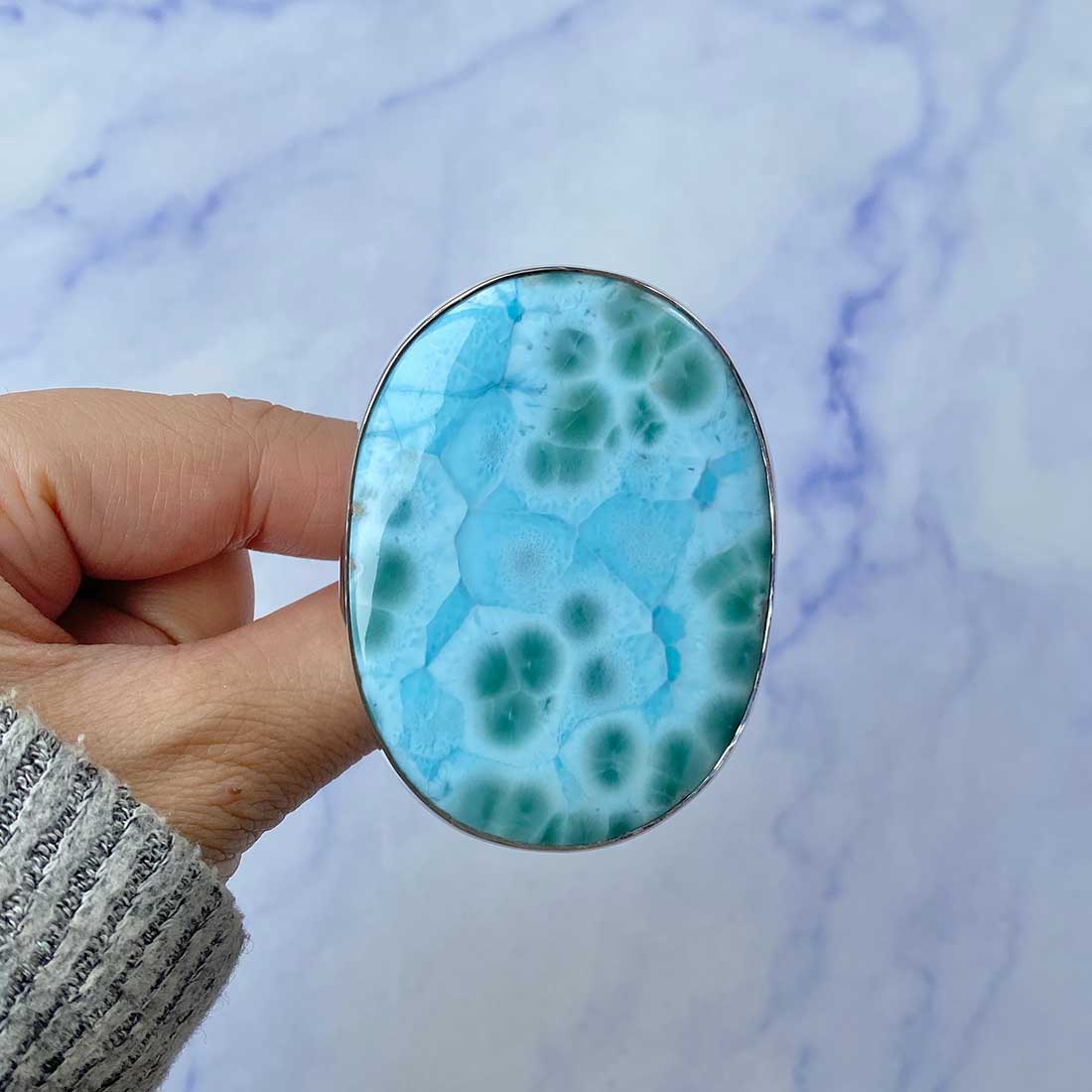 Larimar Adjustable Ring-(LAR-R-125.)