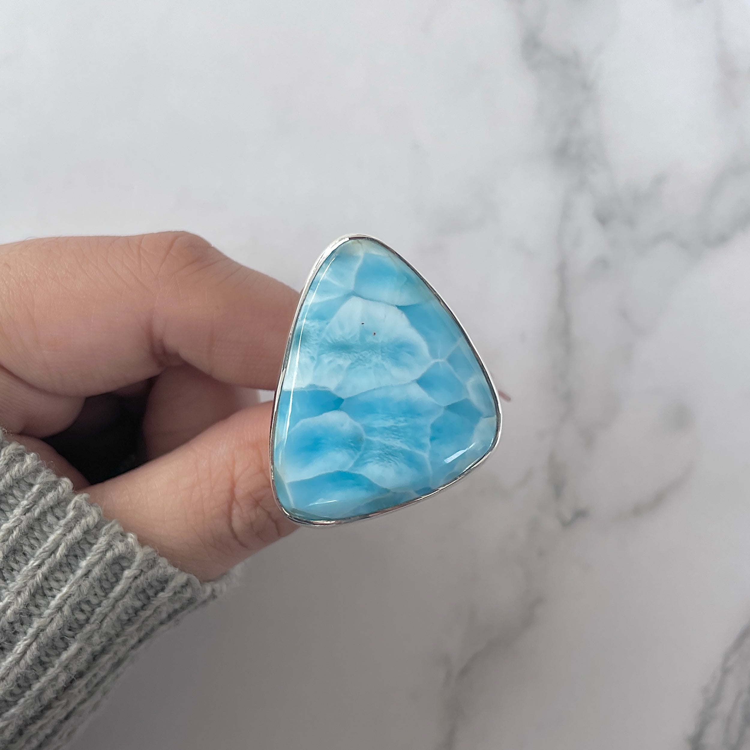Larimar Adjustable Ring-(LAR-R-1252.)