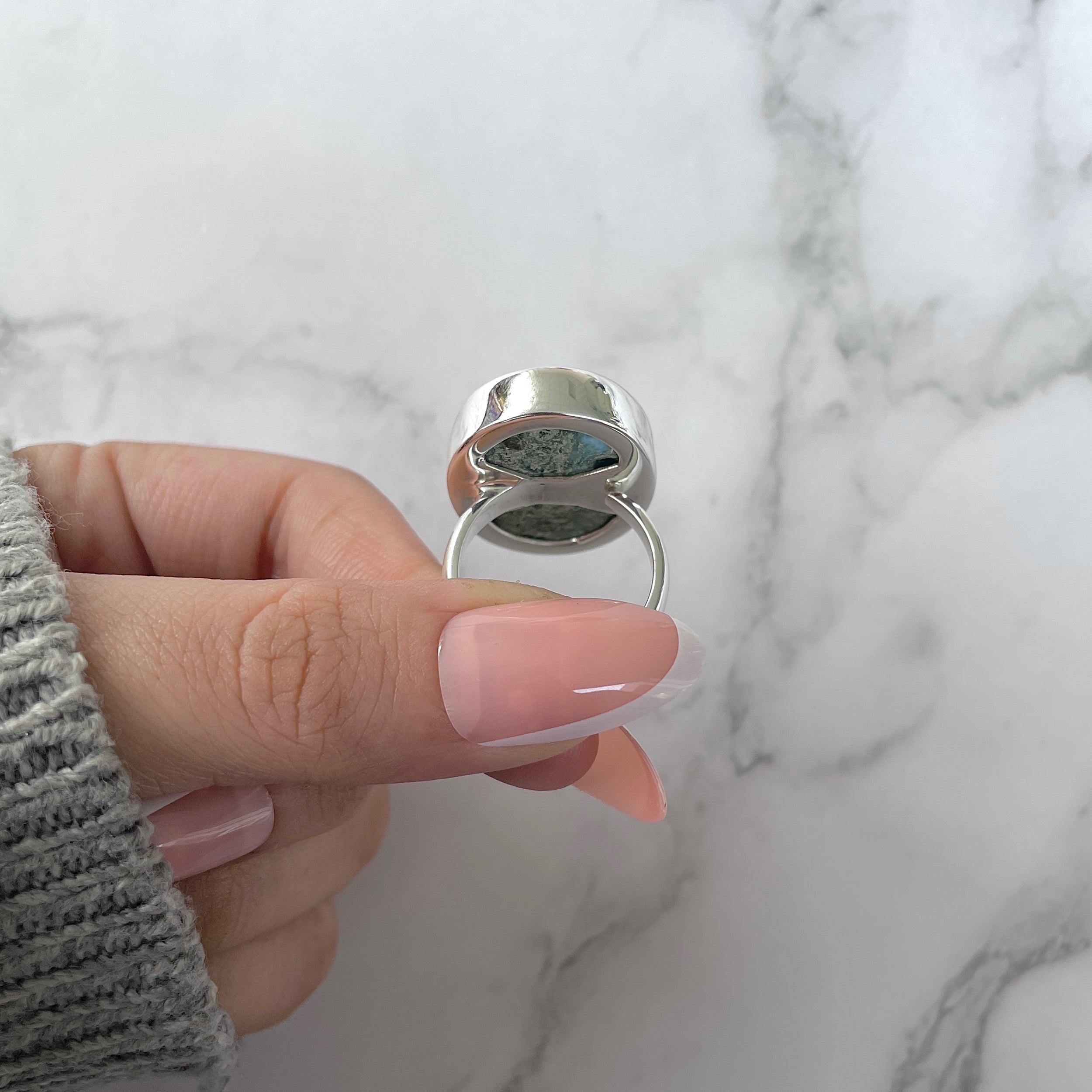 Larimar Adjustable Ring-(LAR-R-1256.)
