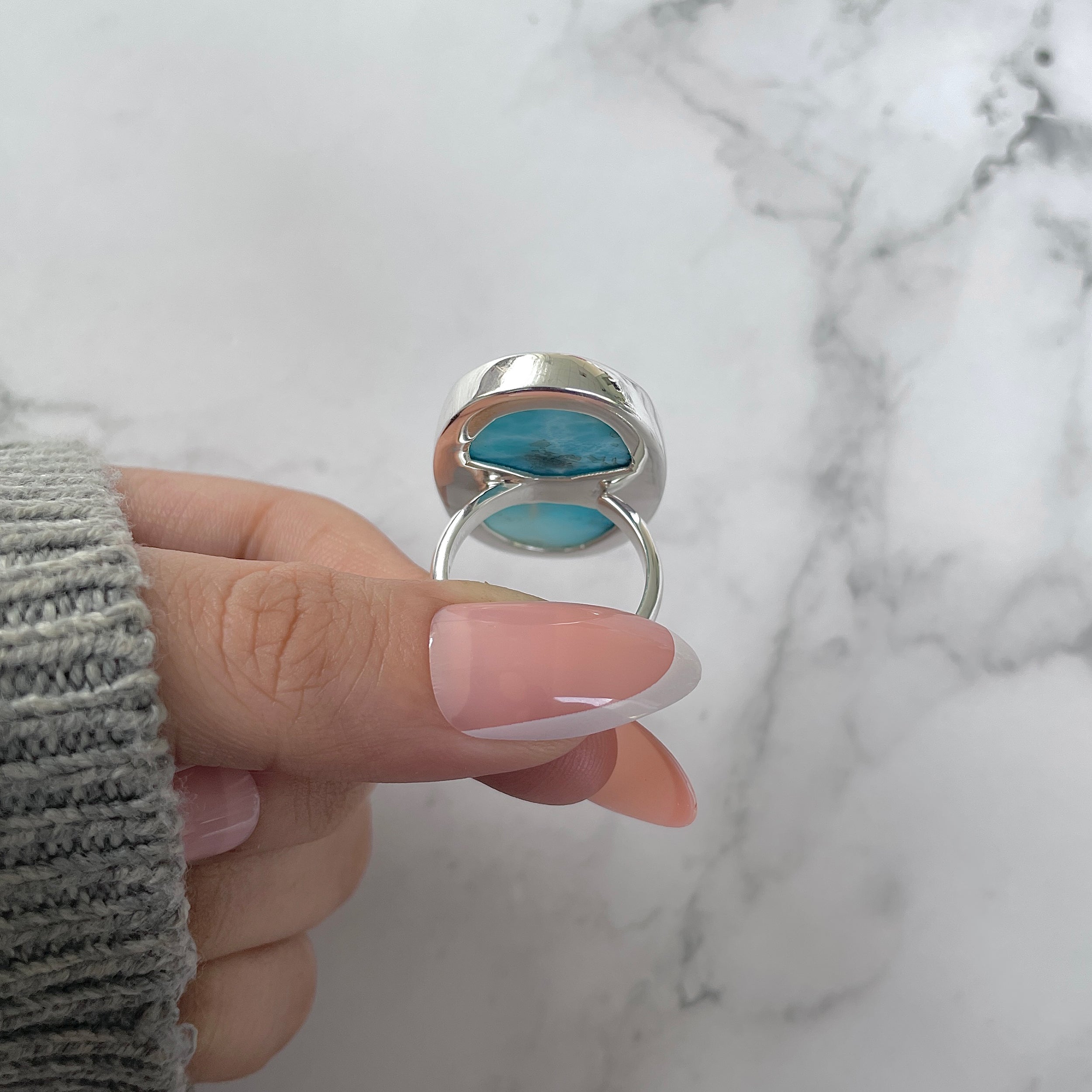 Larimar Adjustable Ring-(LAR-R-1257.)