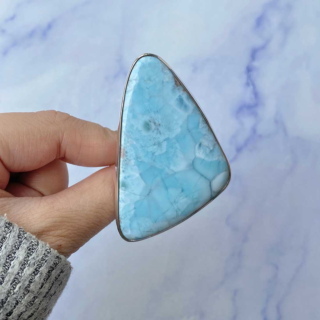 Larimar Adjustable Ring-(LAR-R-126.)