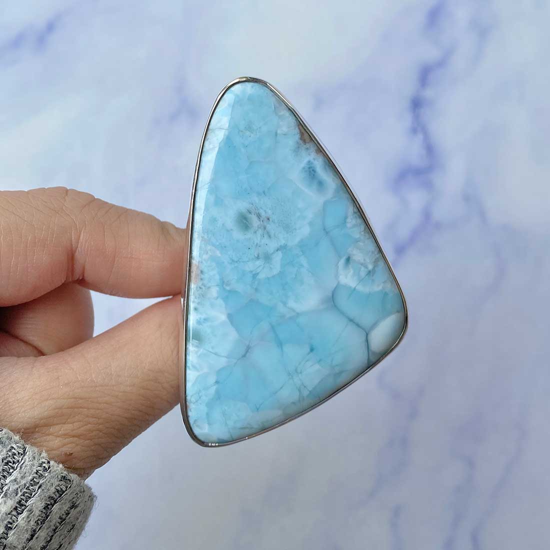 Larimar Adjustable Ring-(LAR-R-126.)