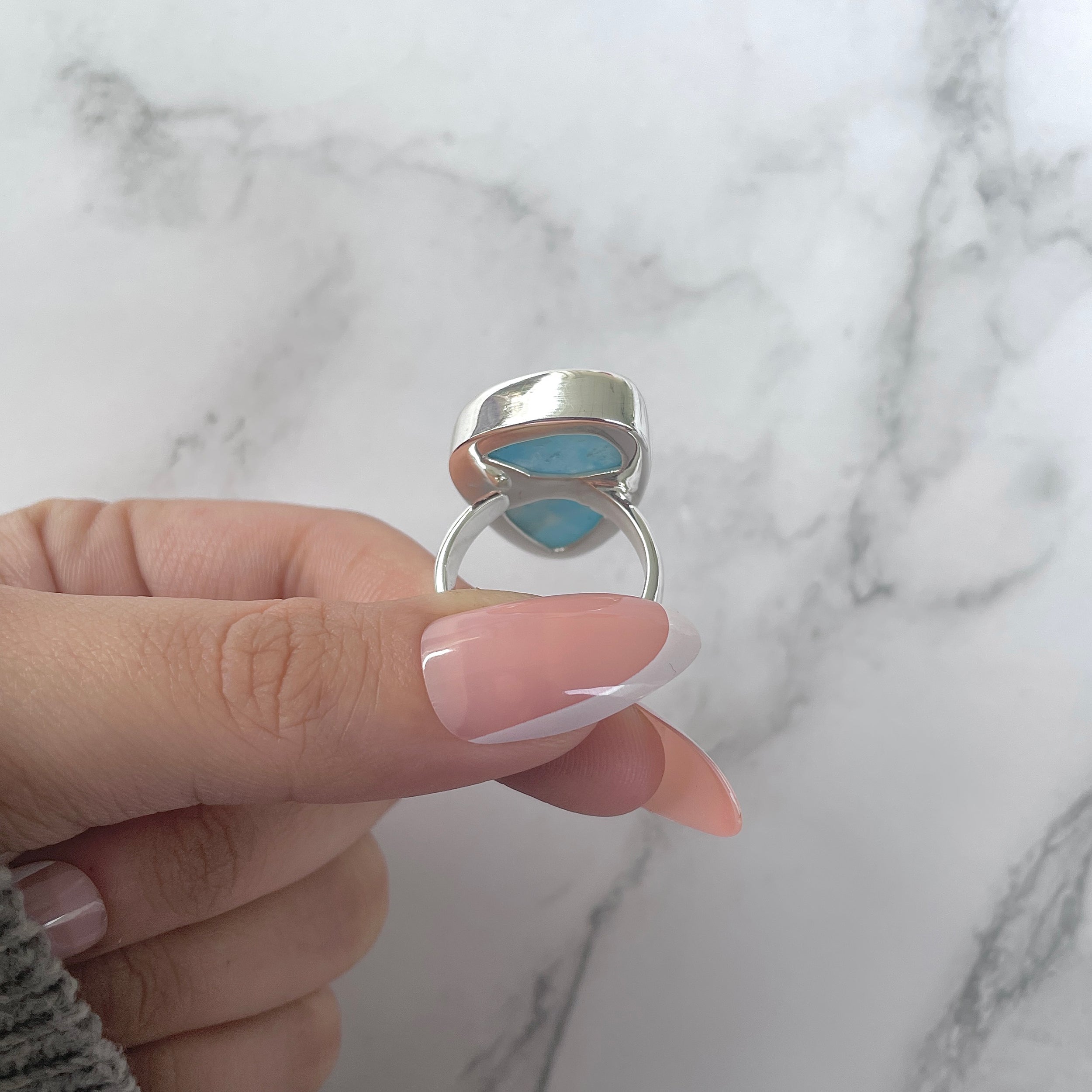 Larimar Adjustable Ring-(LAR-R-1260.)