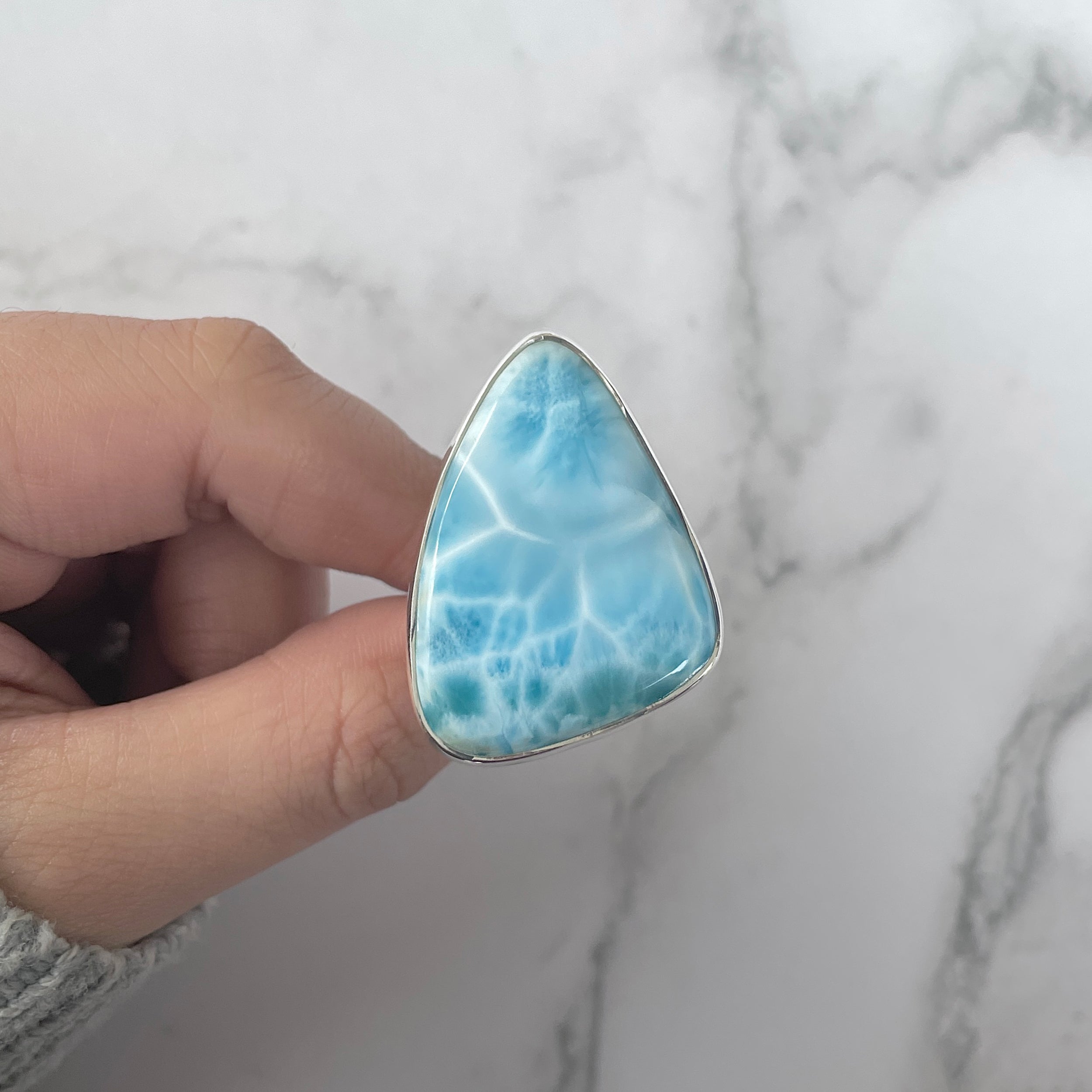 Larimar Adjustable Ring-(LAR-R-1261.)