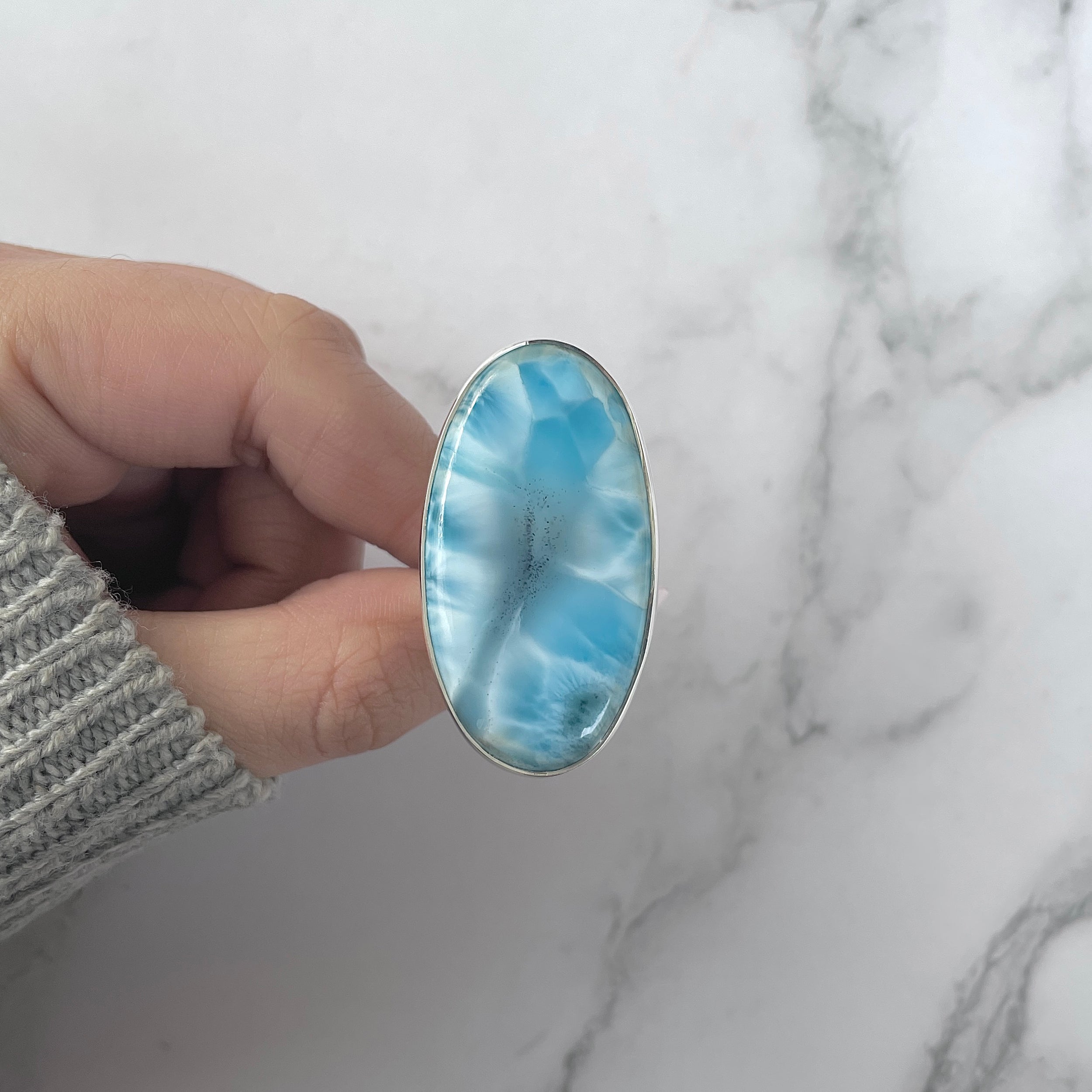 Larimar Adjustable Ring-(LAR-R-1262.)