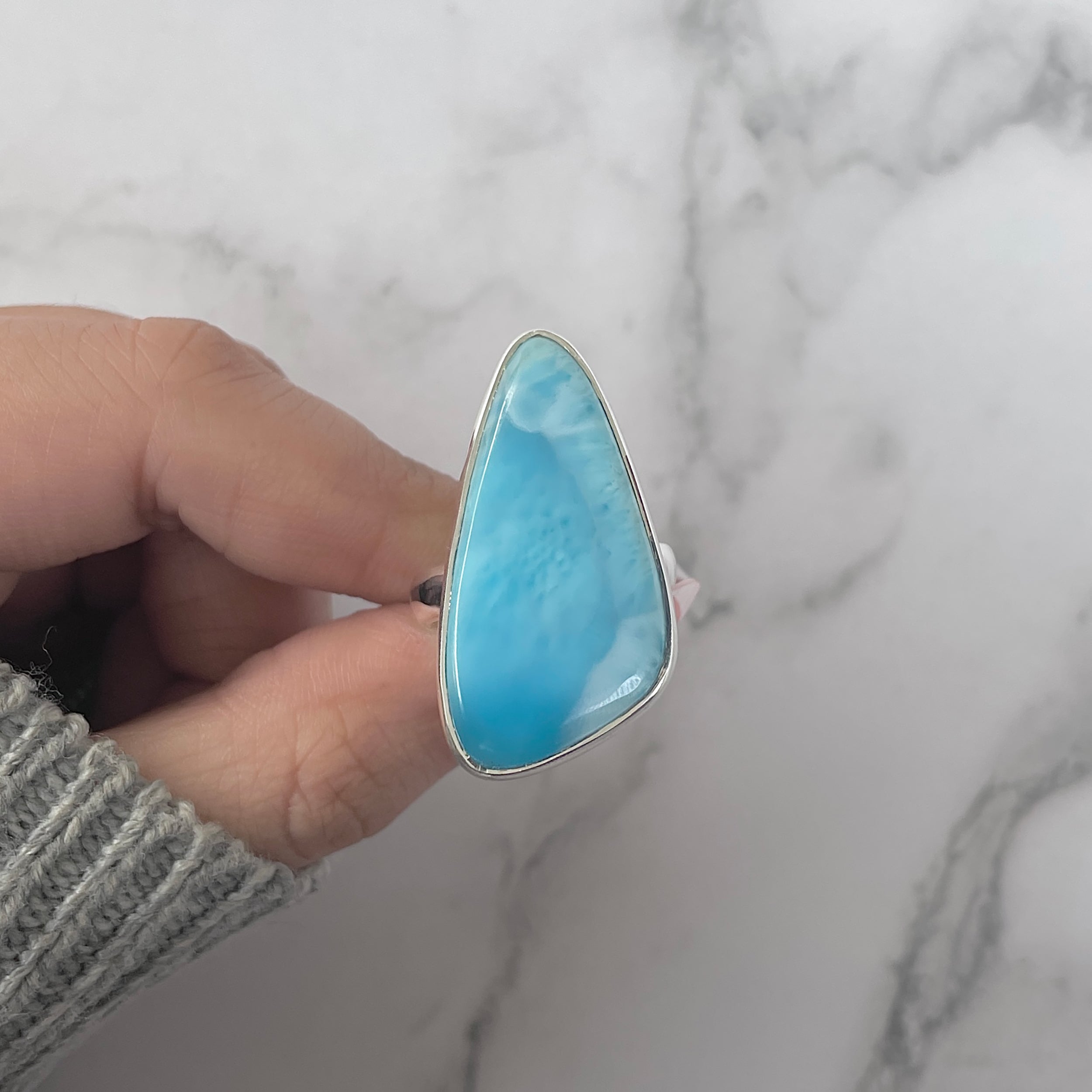 Larimar Adjustable Ring-(LAR-R-1274.)