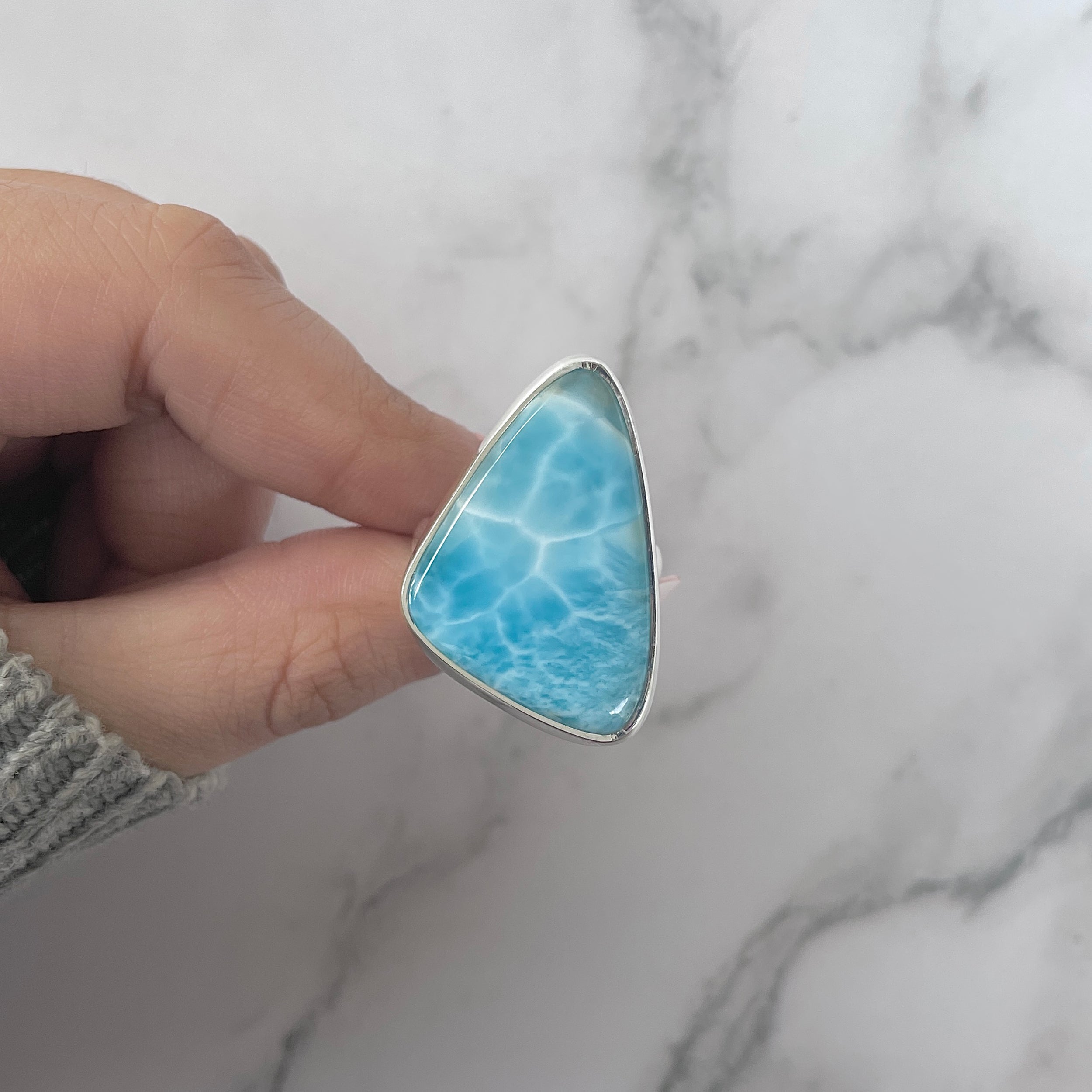 Larimar Adjustable Ring-(LAR-R-1279.)