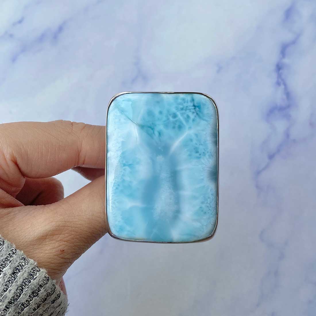 Larimar Adjustable Ring-(LAR-R-128.)