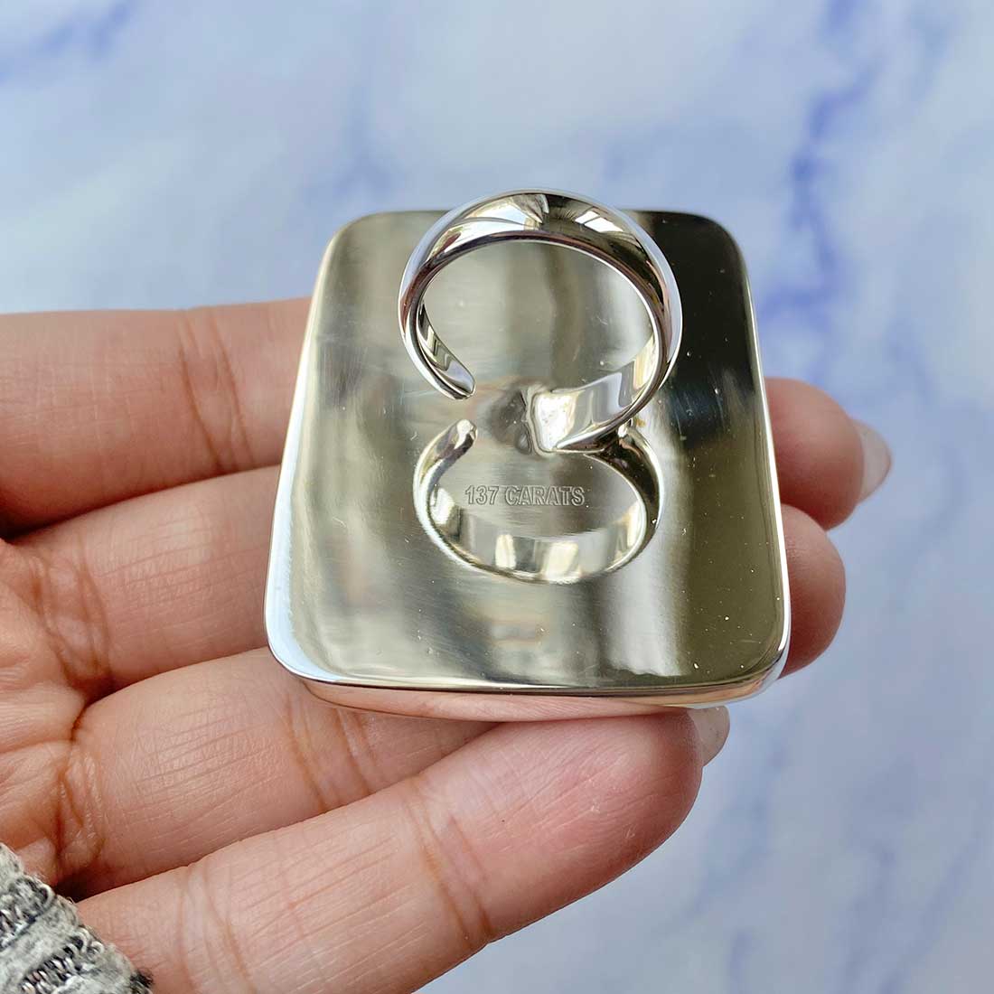 Larimar Adjustable Ring-(LAR-R-128.)