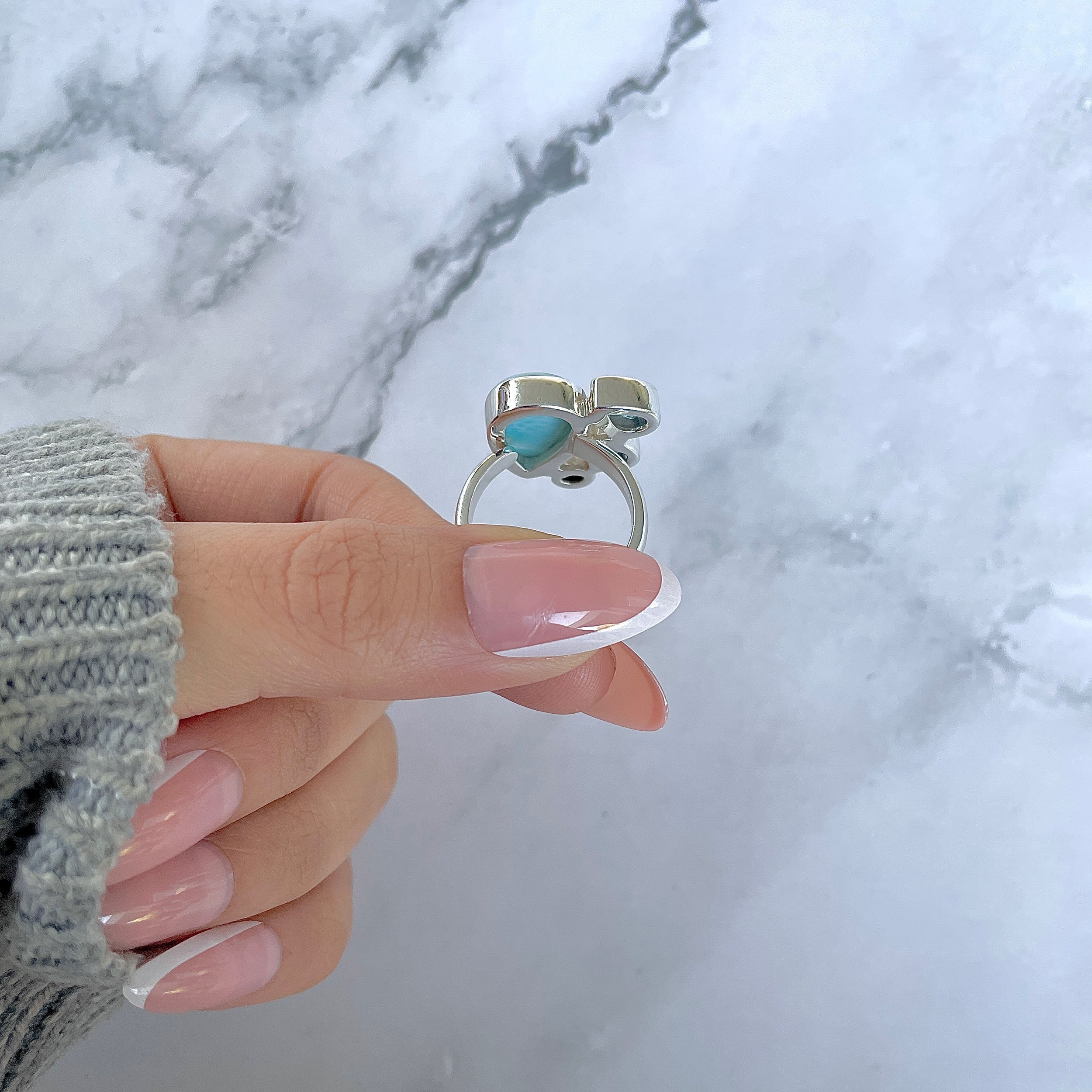 Larimar Adjustable Ring-(LAR-R-1282.)