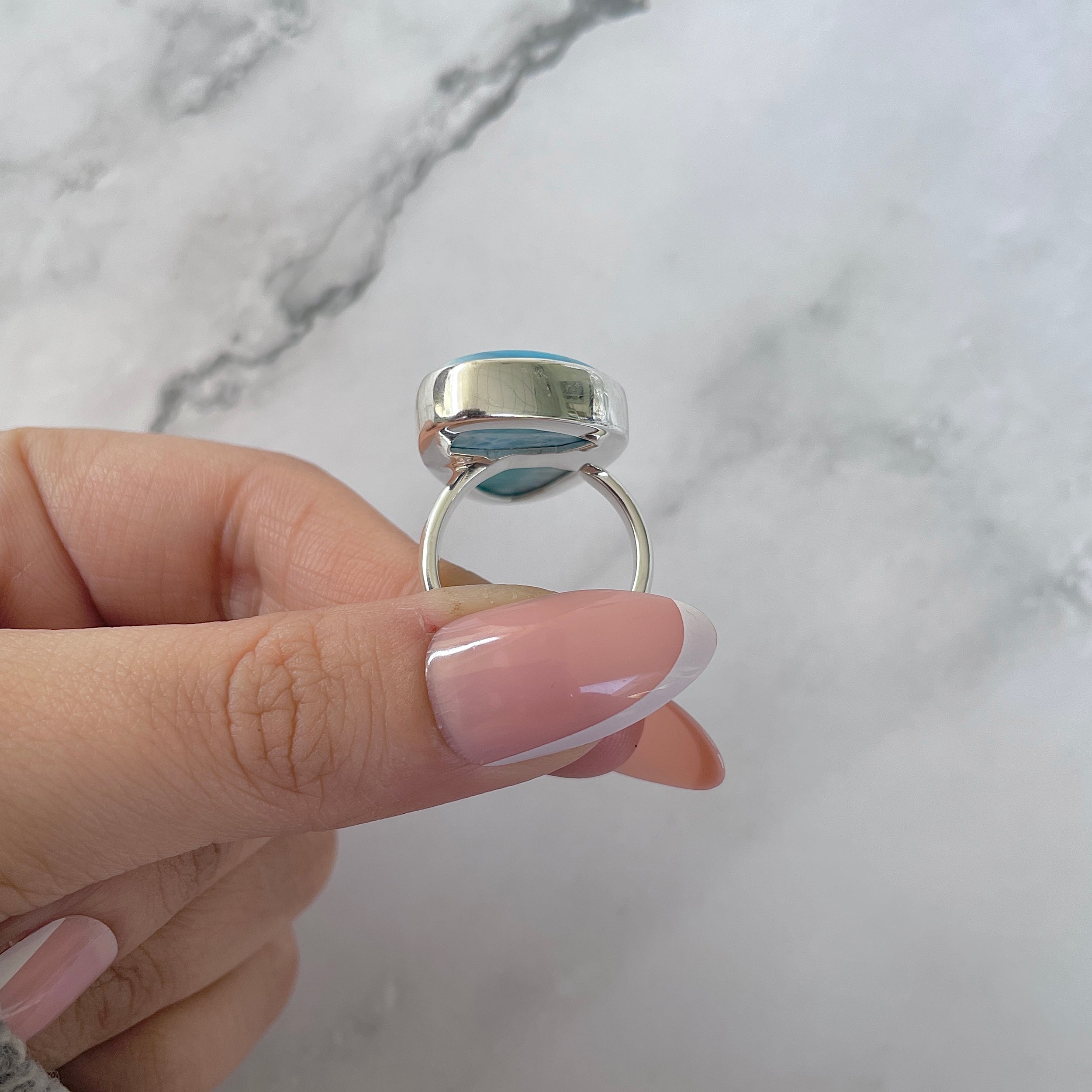 Larimar Adjustable Ring-(LAR-R-1299.)