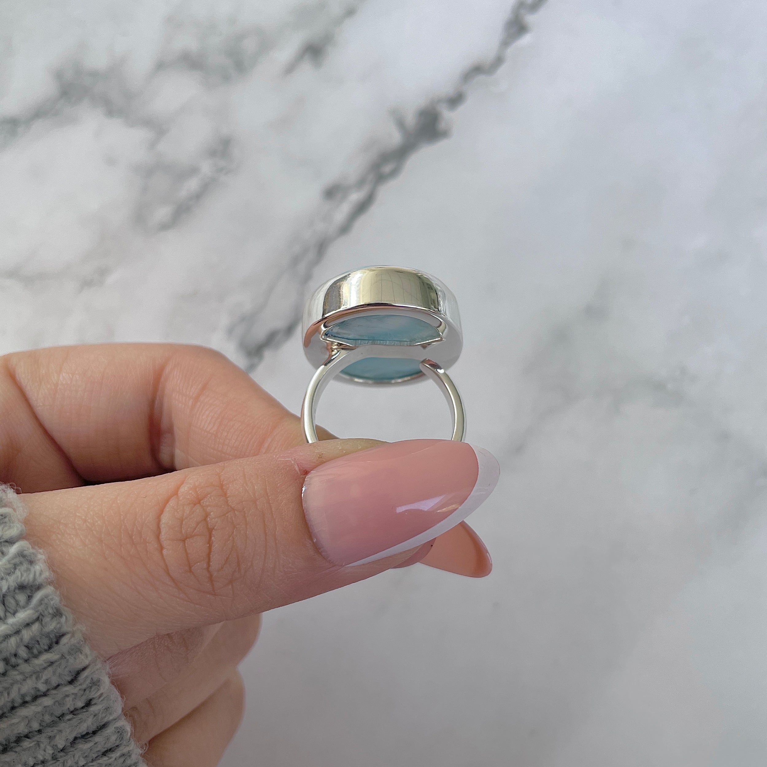 Larimar Adjustable Ring-(LAR-R-1301.)