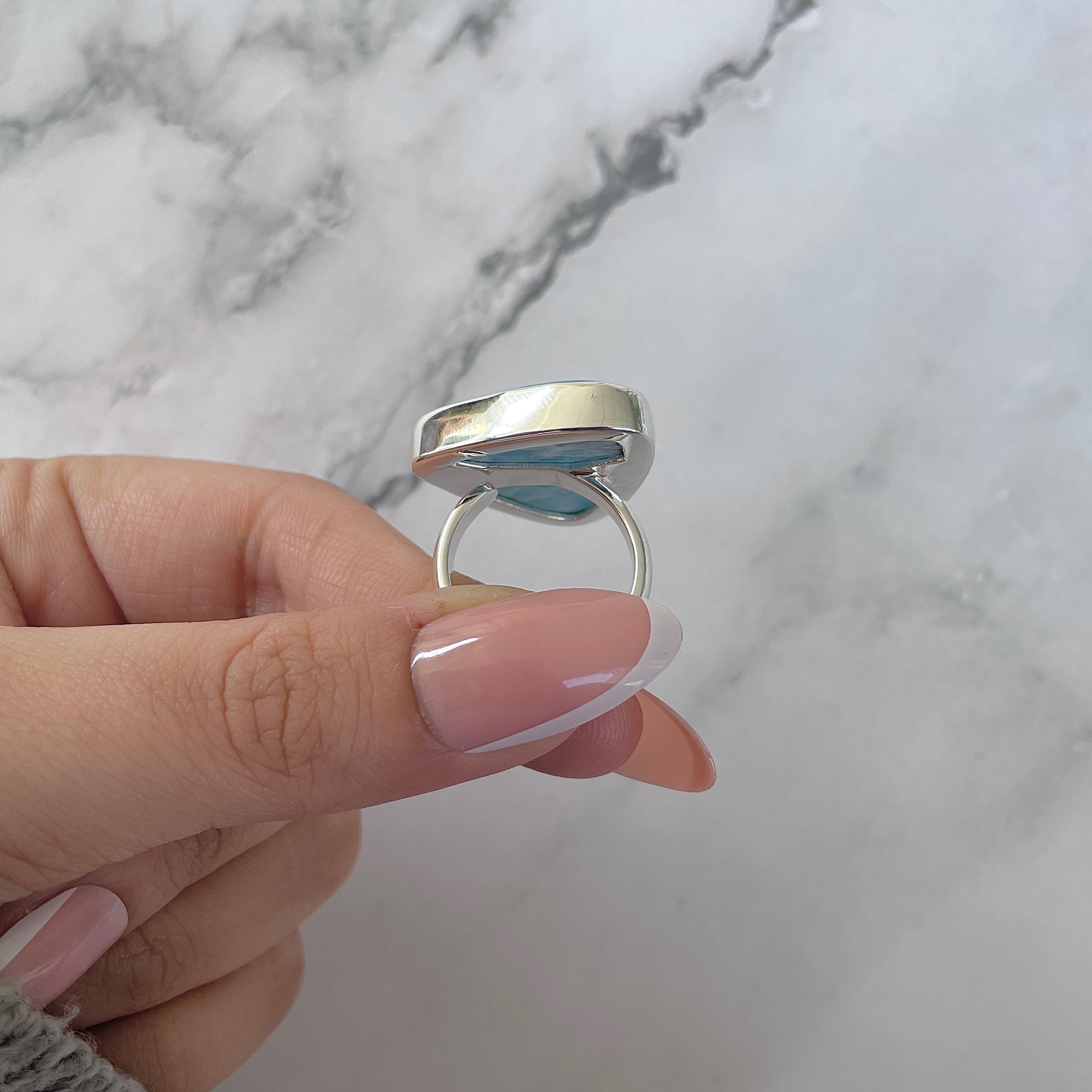Larimar Adjustable Ring-(LAR-R-1304.)