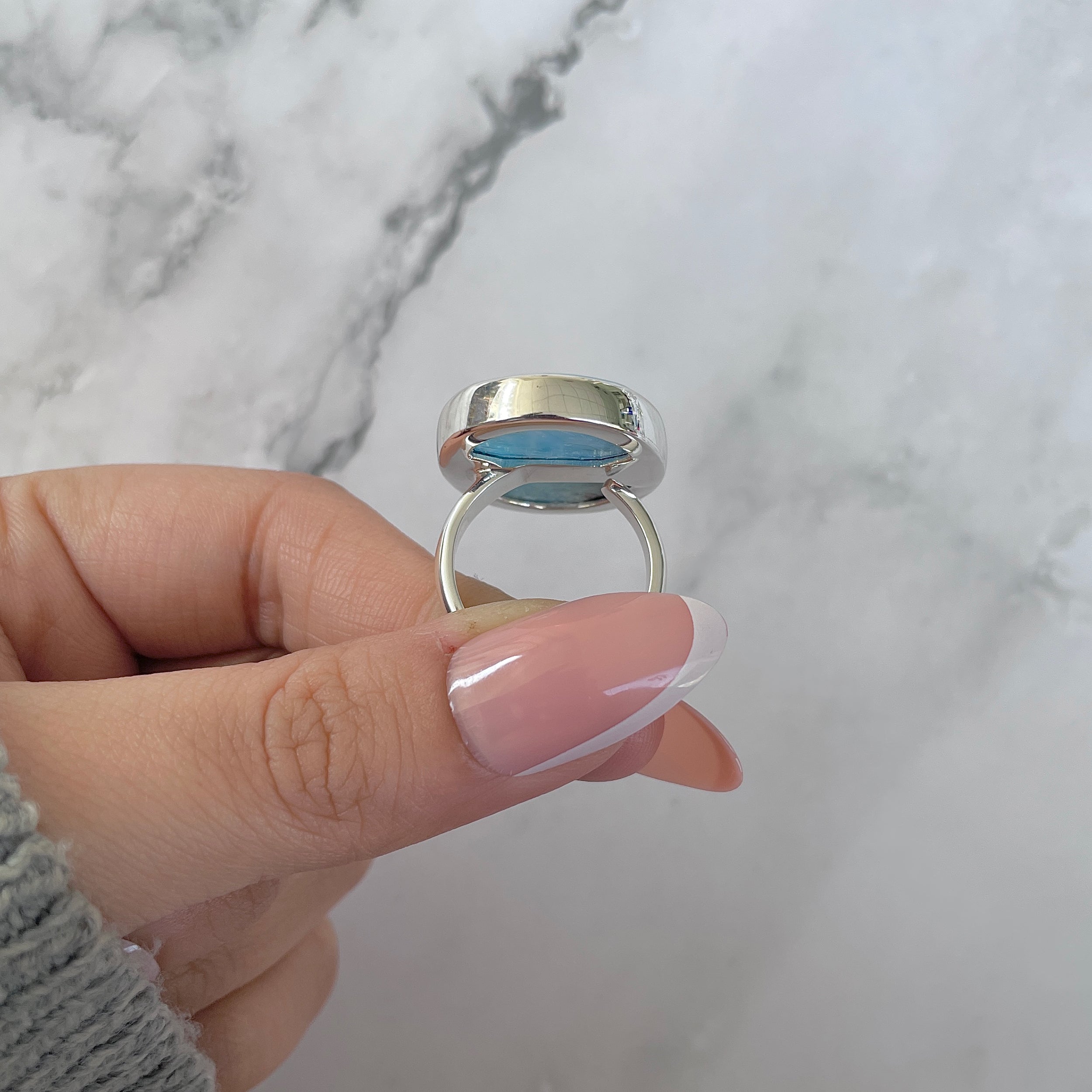 Larimar Adjustable Ring-(LAR-R-1305.)