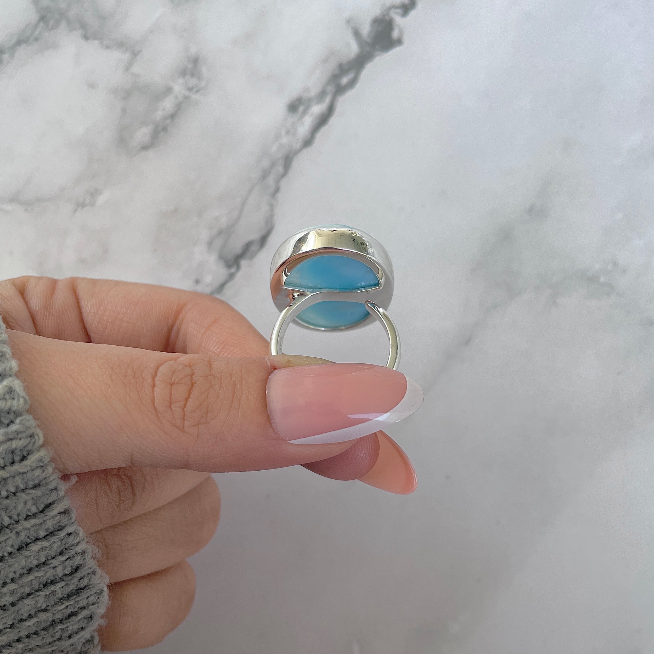 Larimar Adjustable Ring-(LAR-R-1309.)