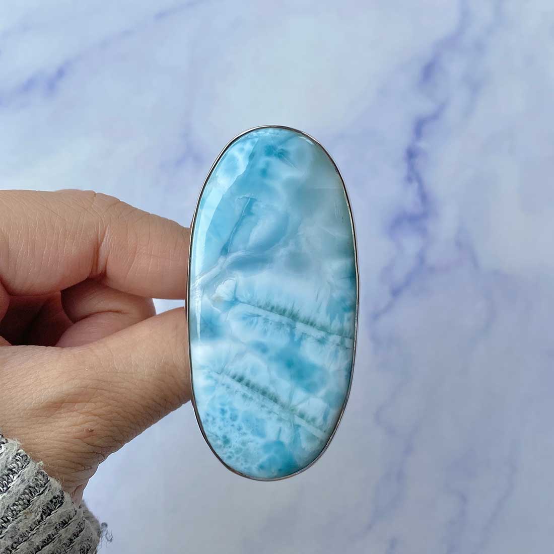 Larimar Adjustable Ring-(LAR-R-131.)