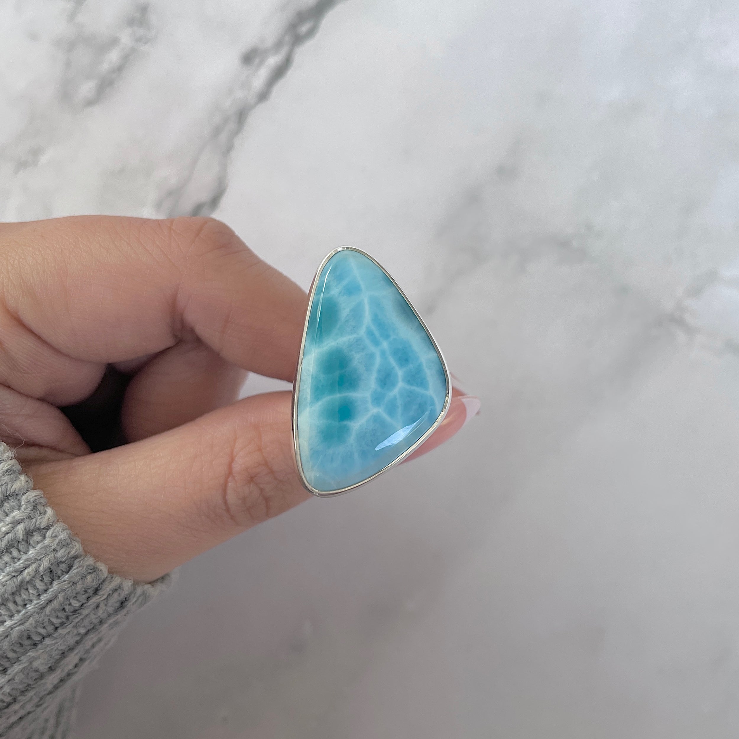 Larimar Adjustable Ring-(LAR-R-1311.)